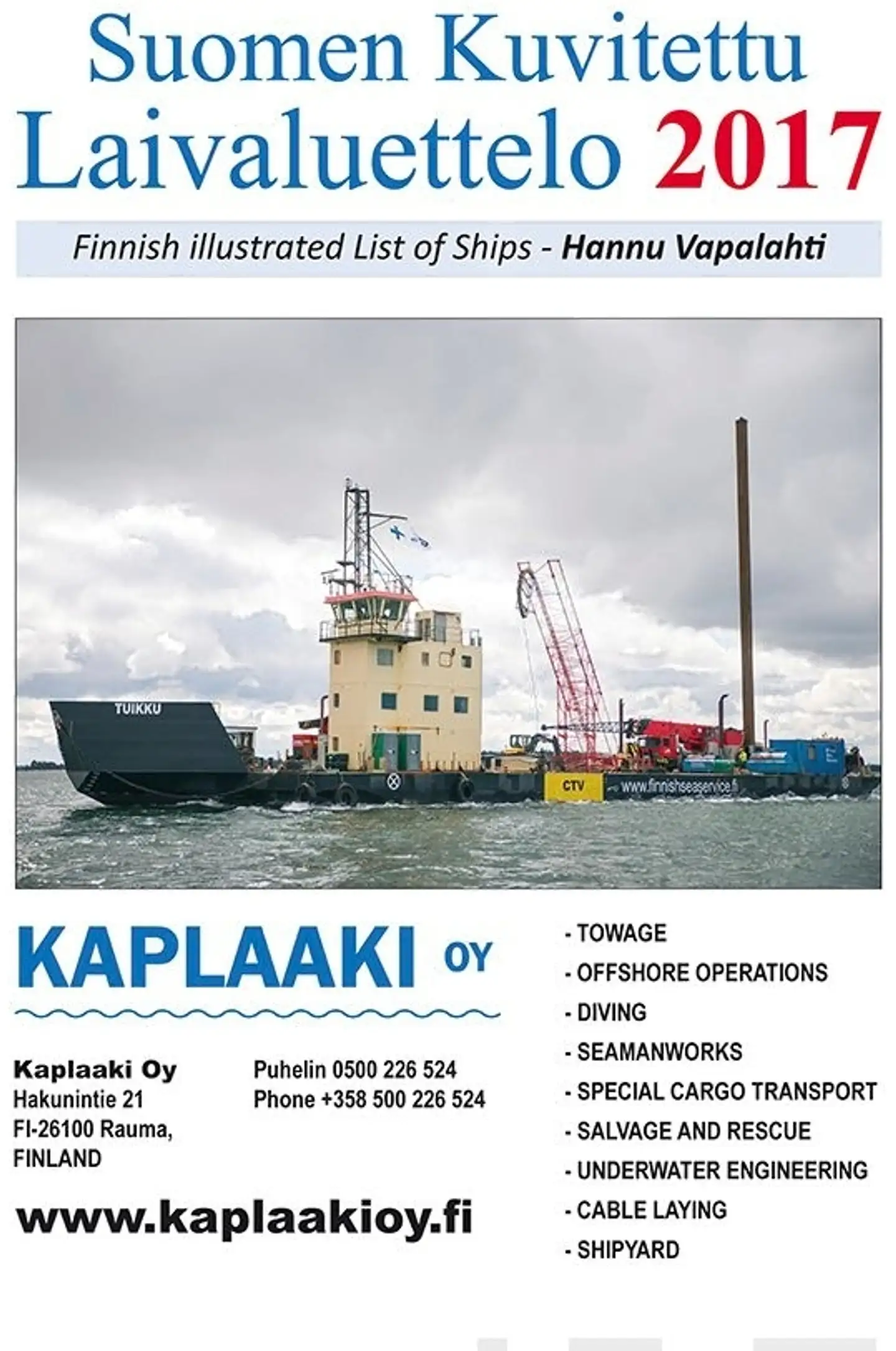Suomen kuvitettu laivaluettelo 2017 - Finnish illustrated list of ships 2017