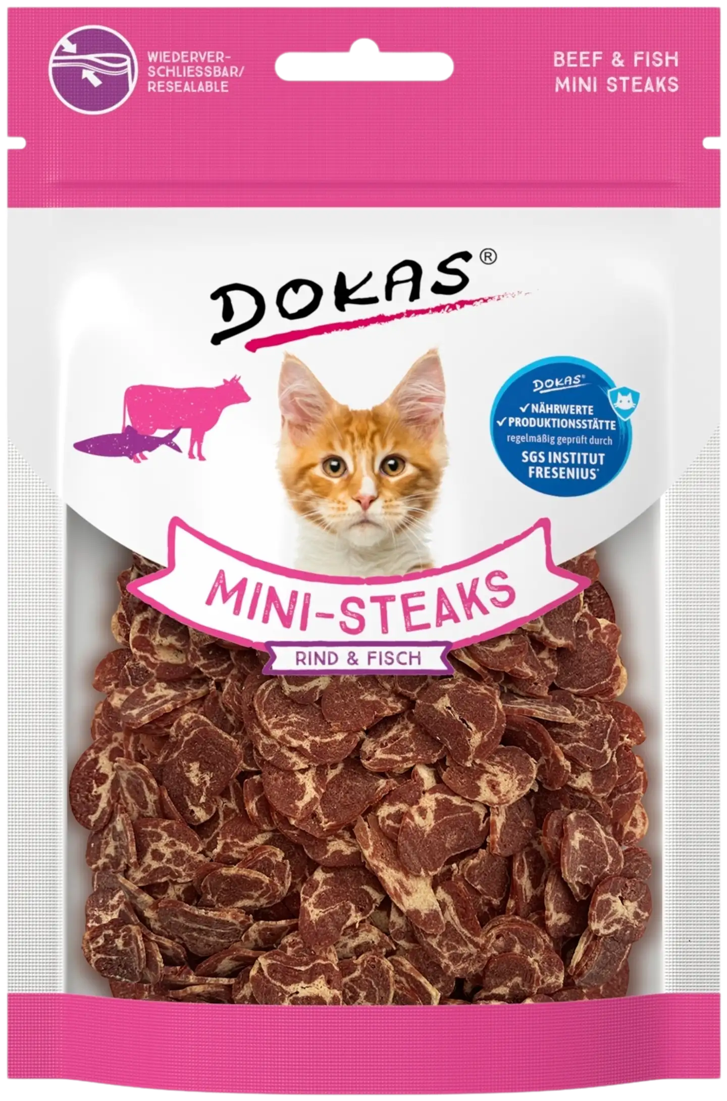 Dokas Kissan minipihvit nauta-kala 25g