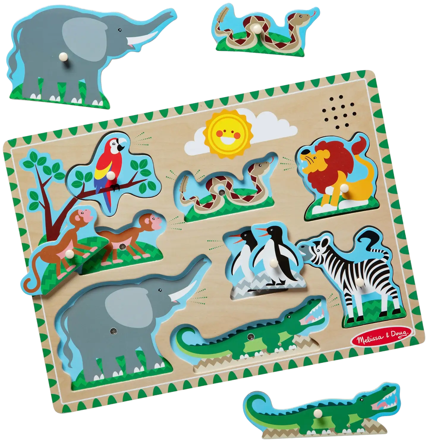 Melissa & doug Äänipalapeli Eläintarhan eläimet - 2