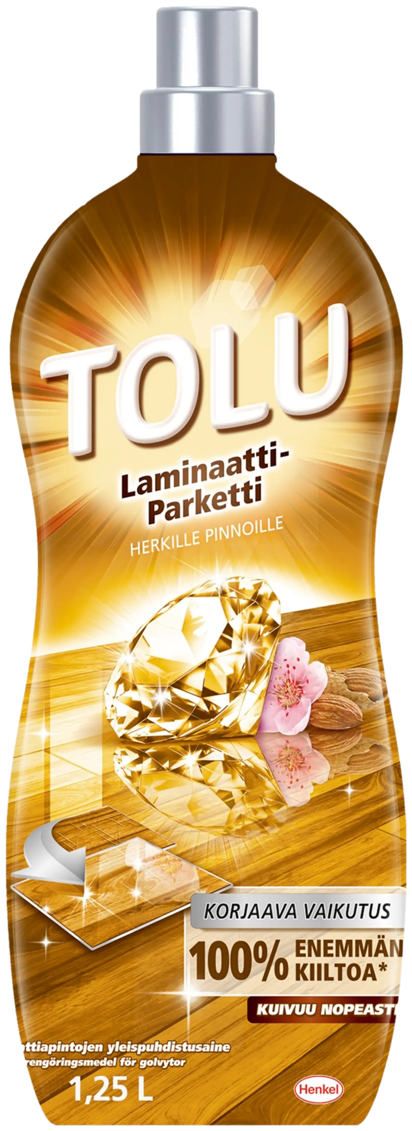 Tolu 1,25L Laminaatti-Parkettipuhdistusaine laminaatti ja parkettipinnoille