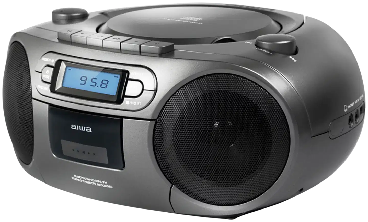 Aiwa kannettava radio RC-250GY harmaa - 2