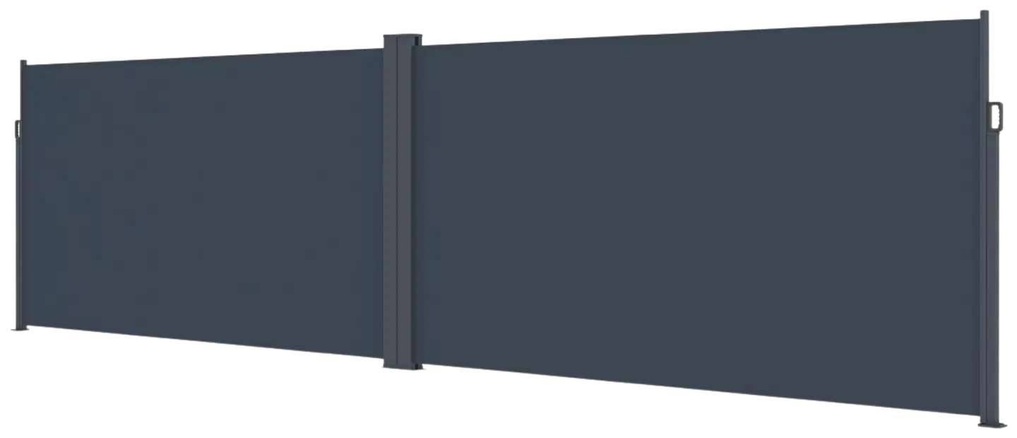 Lykke sivumarkiisi 1,6x3 m(x2) kaksipuolinen, tummanharmaa - 3