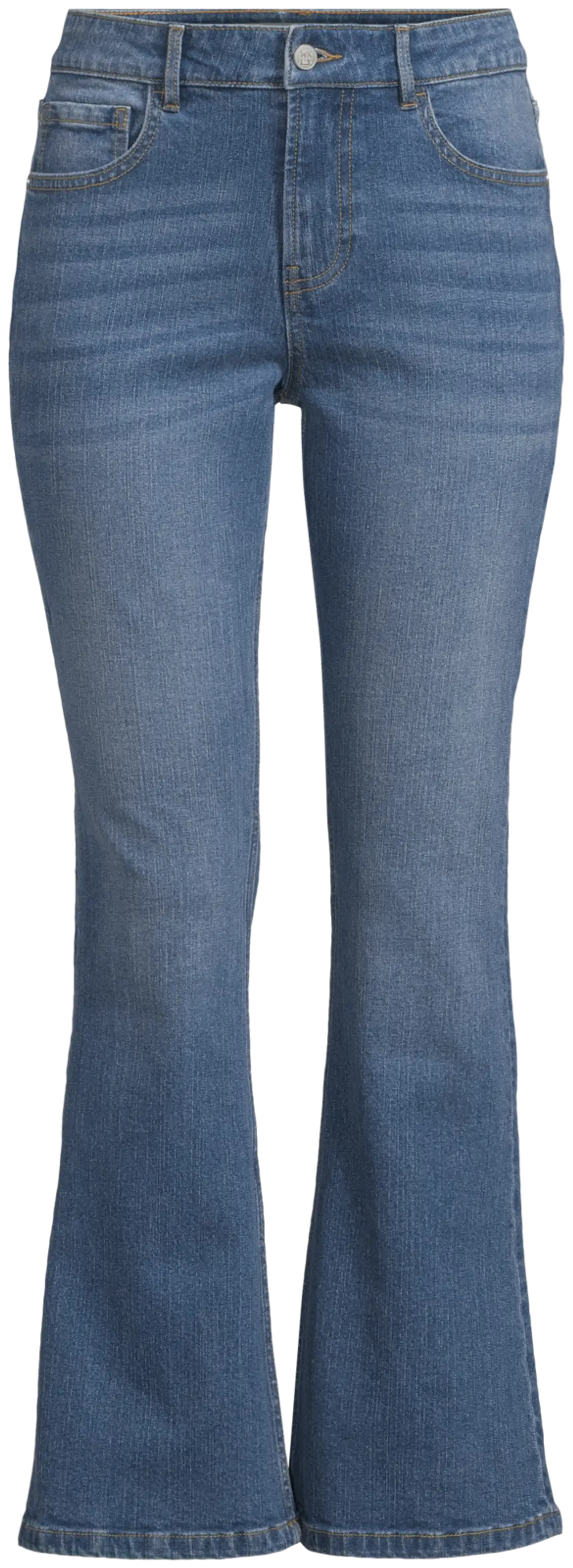 WKLY. naisten farkut Flare fit - Tinted d.blue - 2