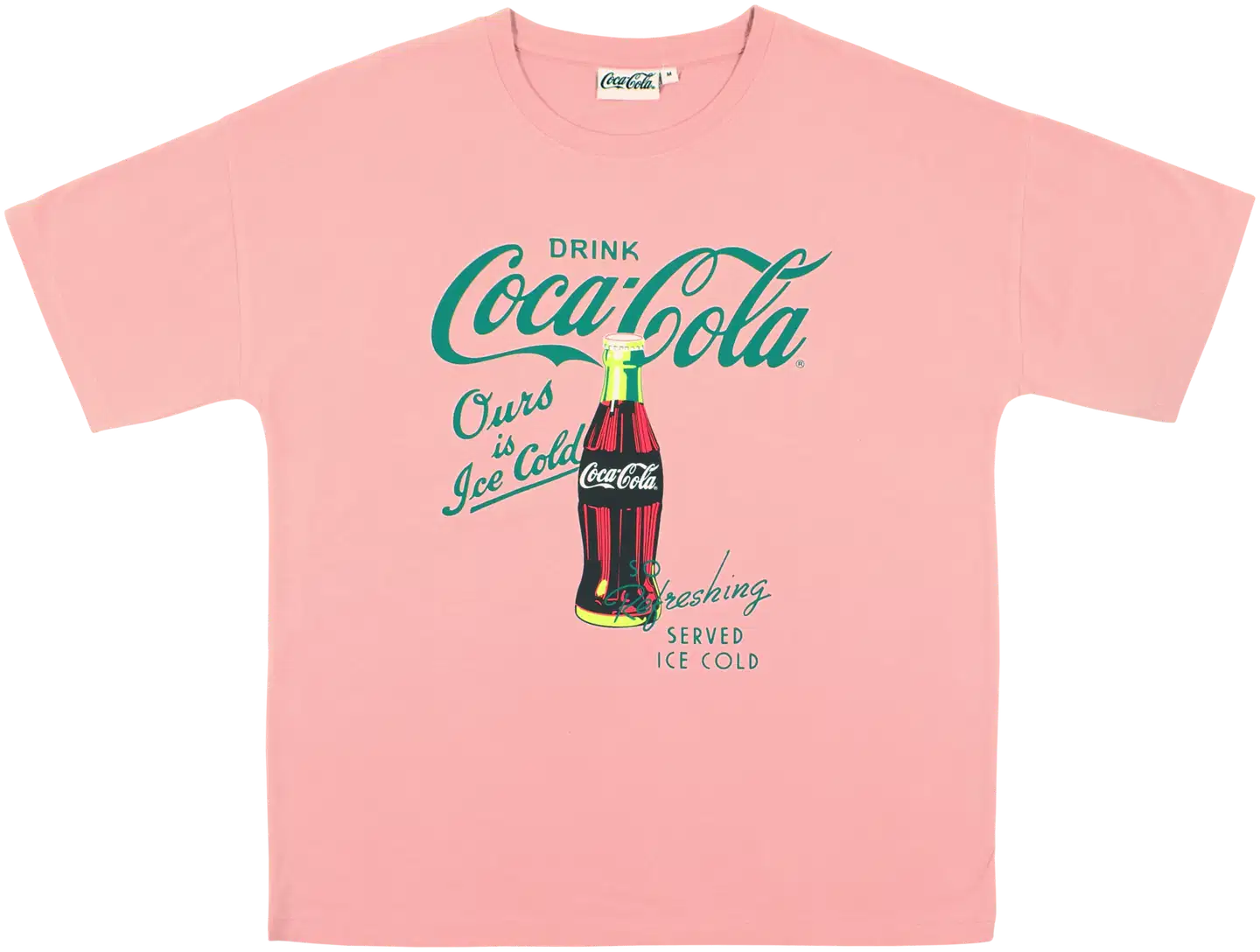 Coca-Cola naisten printti T-paita SJM-COKE50 - Vaaleanpunainen