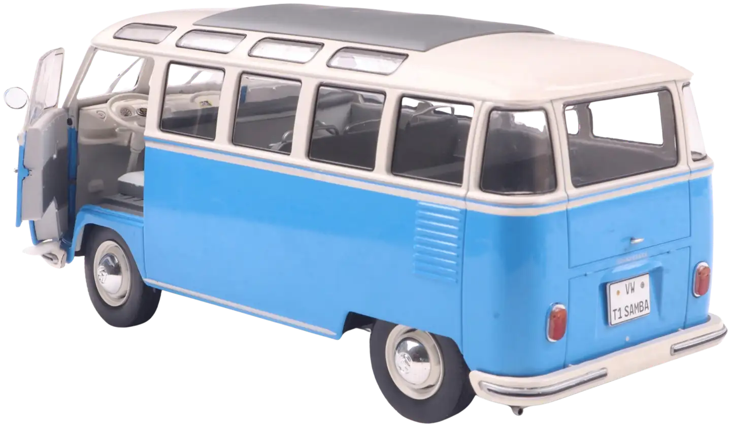 Solido 1:18 VW T1 21 WINDOWS b. blue/white, keräilyauto, pienoismalli - 5