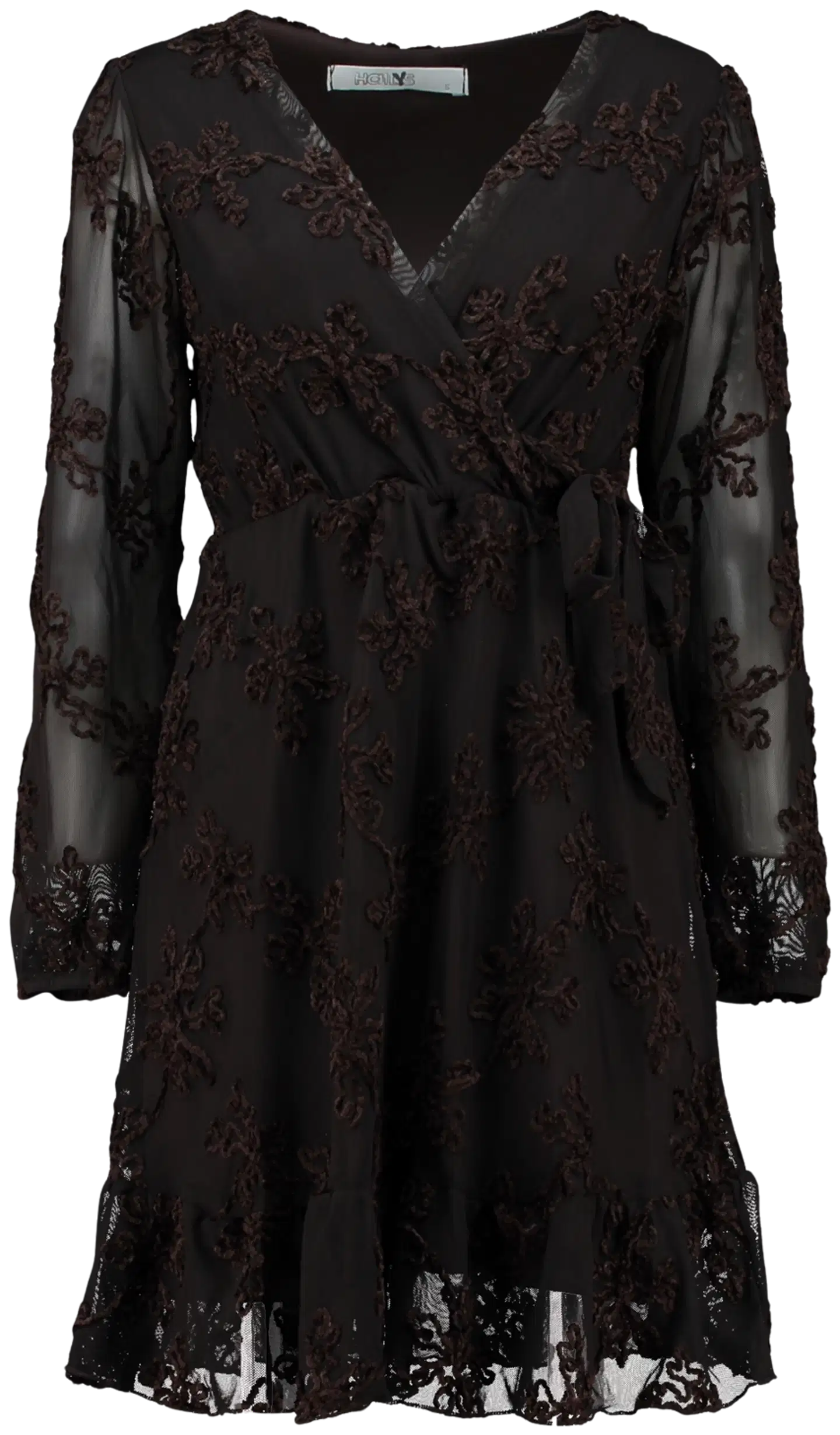 Hailys naisten mekko Ro44mina mesh - cocoa div - 1