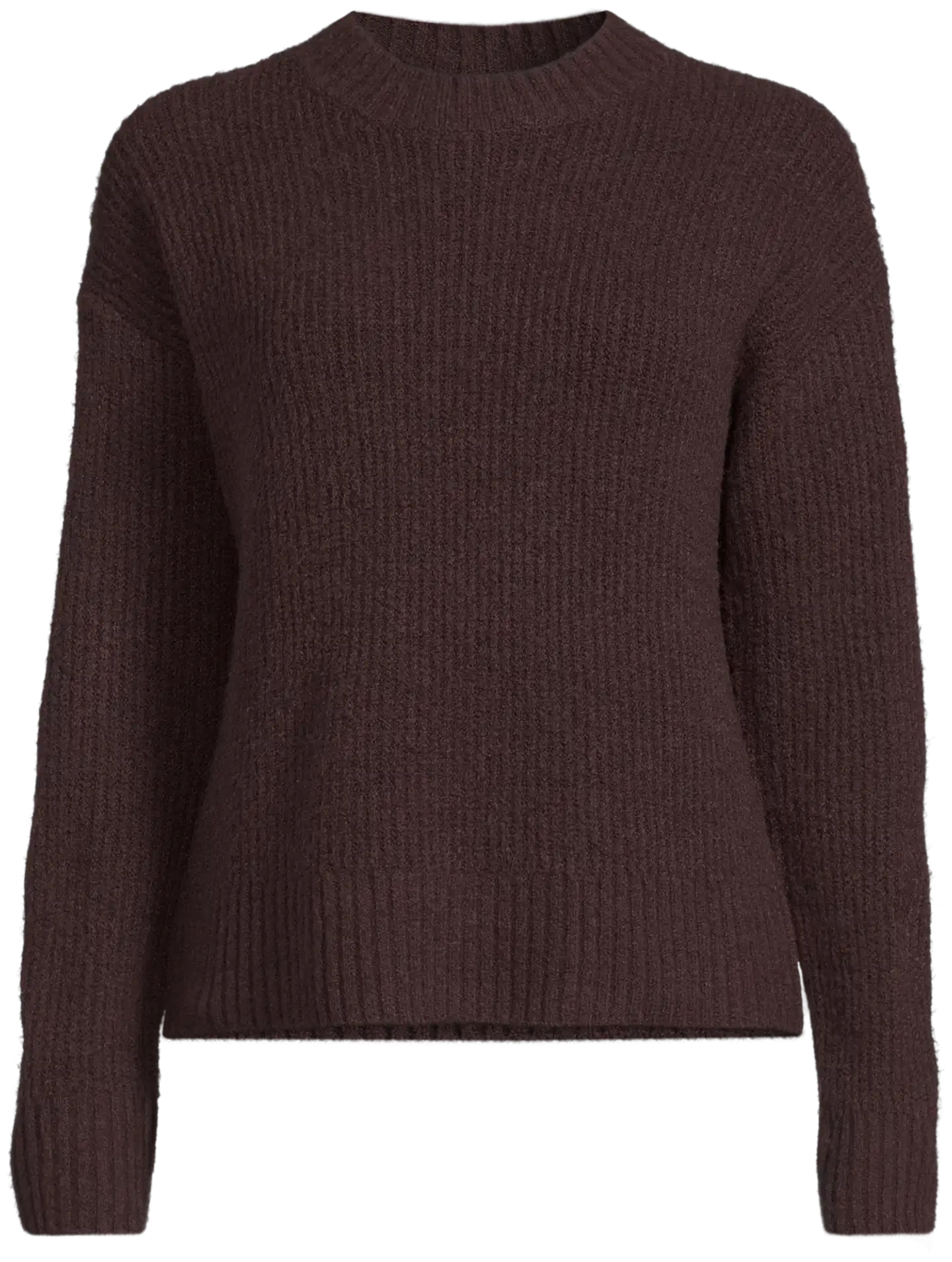House naisten neulepusero kilppari soft 213H264013 - brown as cutting - 2