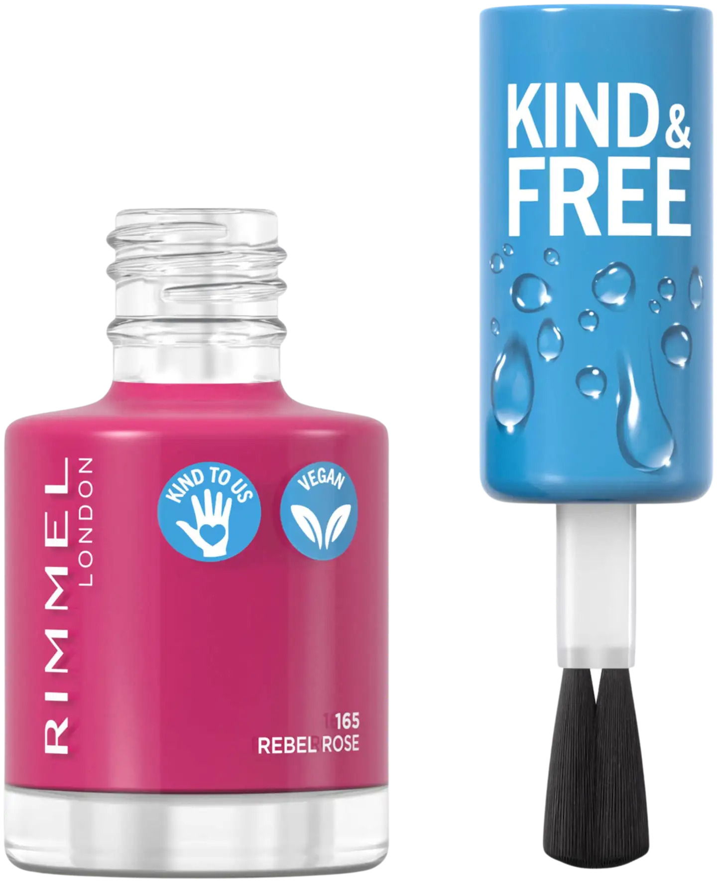 Rimmel Kind & Free Clean Nail Polish kynsilakka 8 ml - Rebel Rose - 2