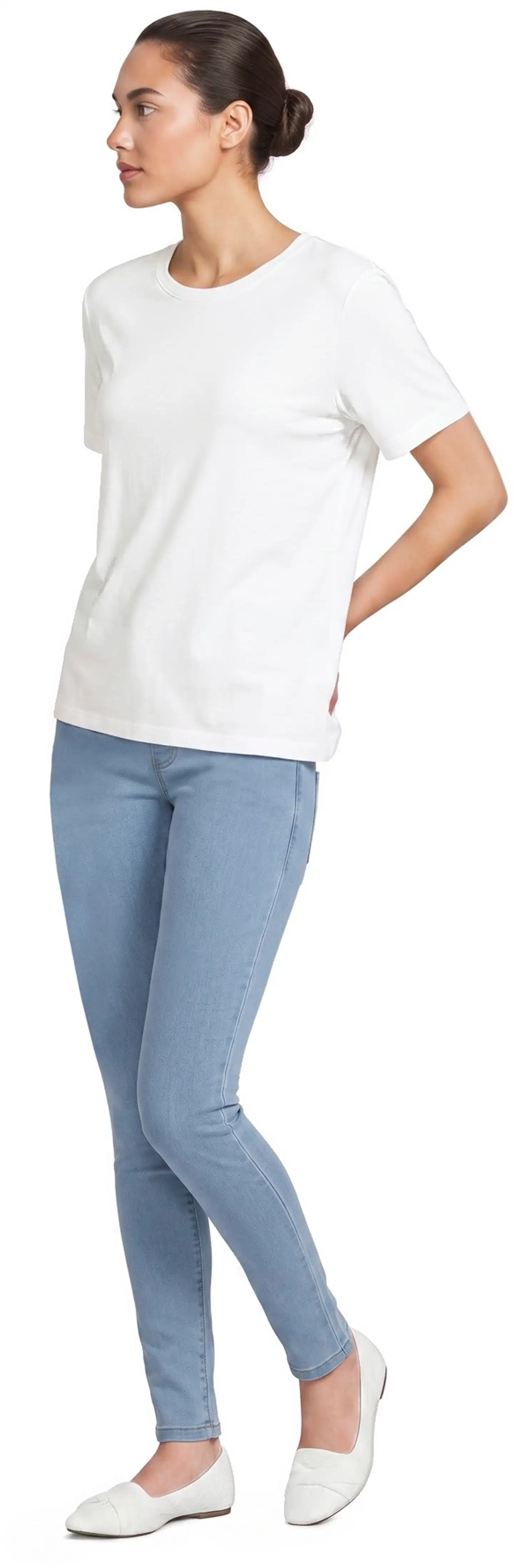 House naisten denimjeggingsit Jeggings - LIGHT BLUE - 4
