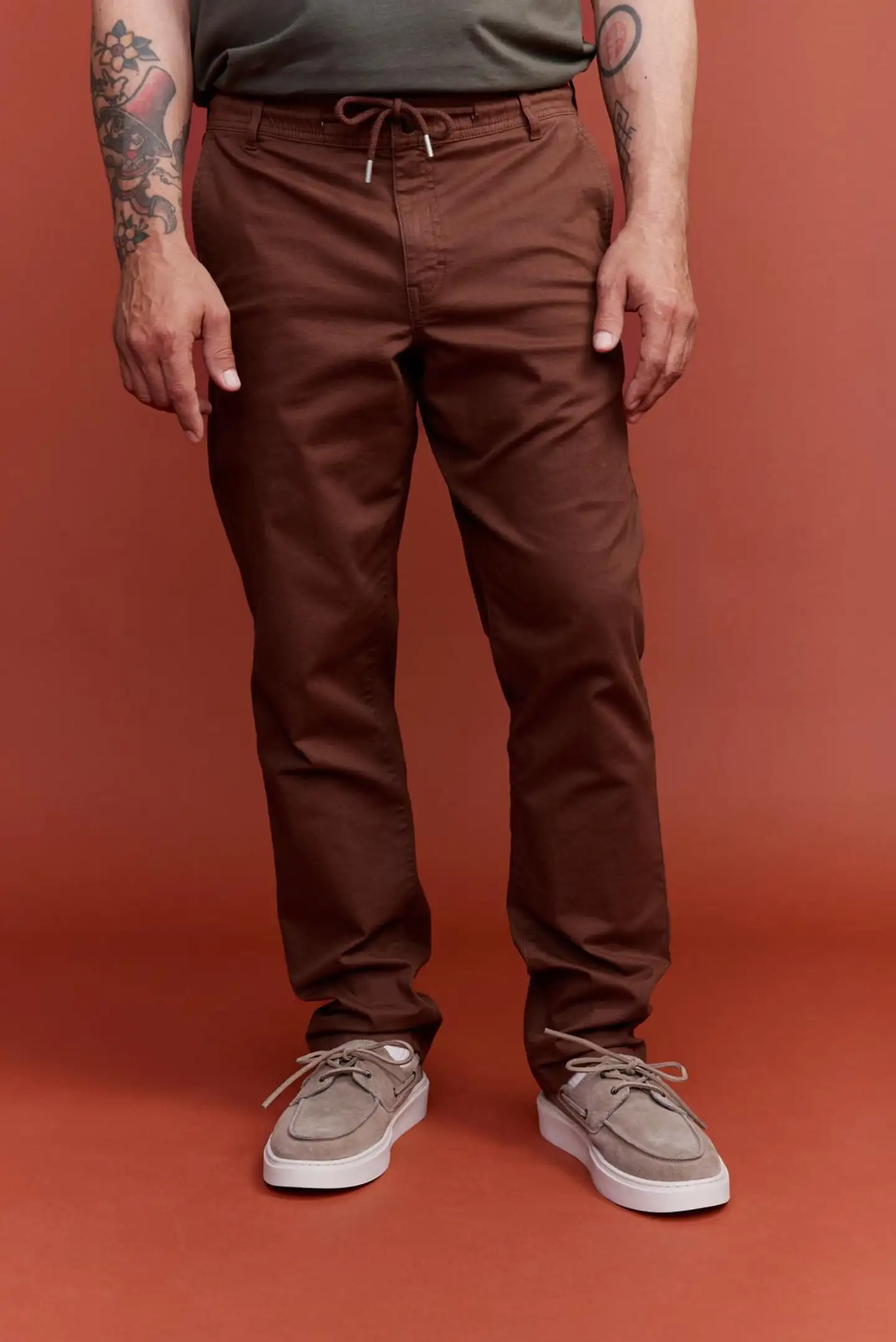 Finlayson miesten twill-housut - Rusty brown - 3