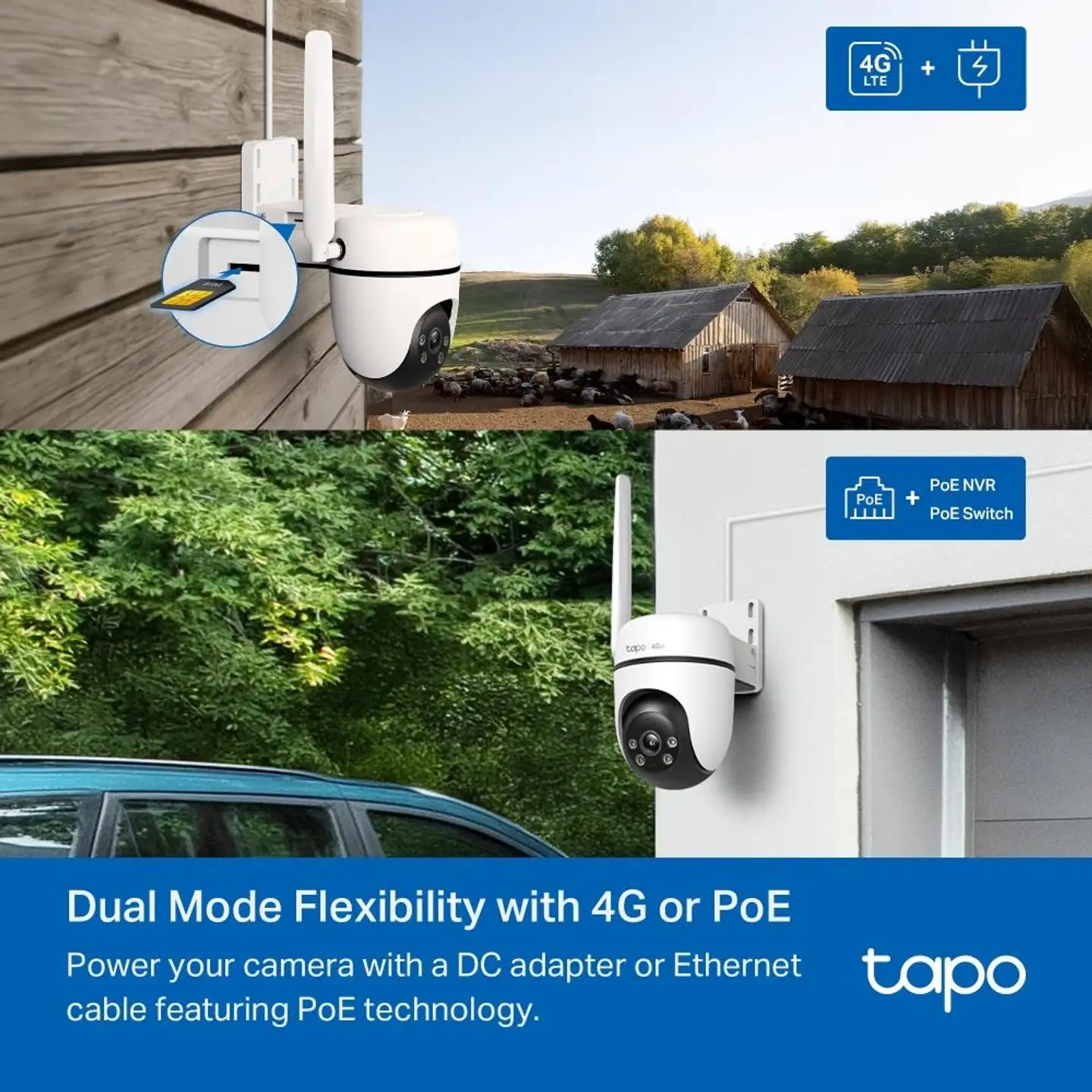 TP-Link Tapo C501GW PAN/TILT 4G -valvontakamera ulkokäyttöön - 10
