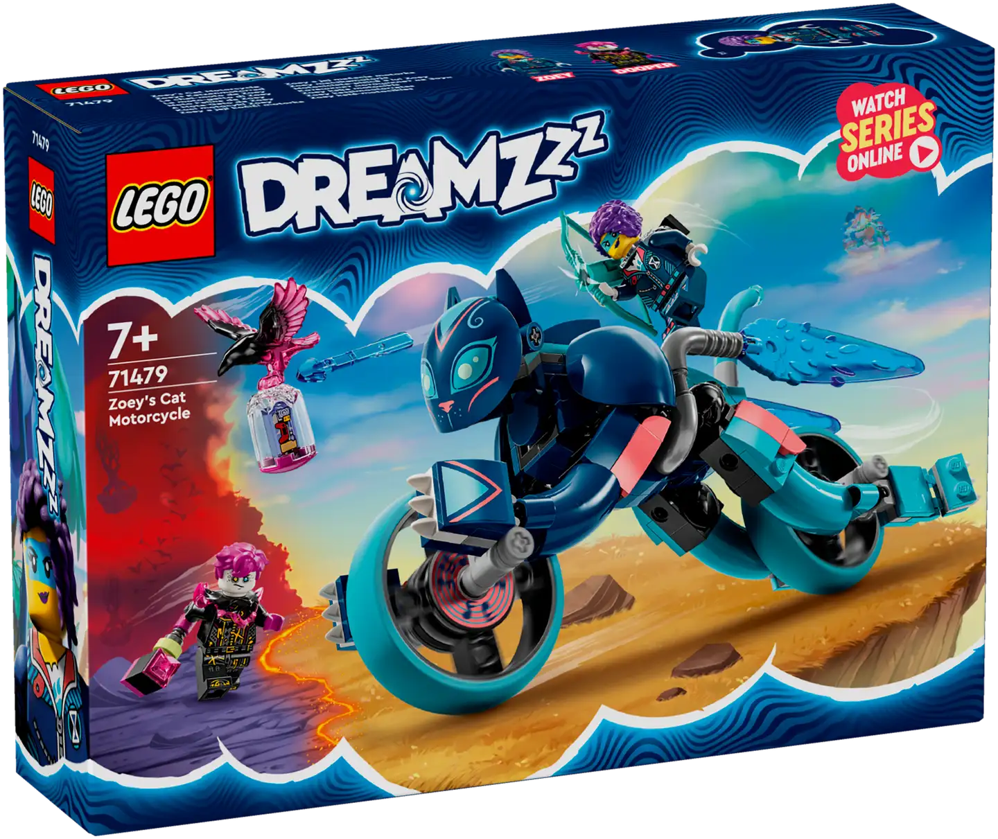 LEGO® DREAMZzz™ 71479- Zoeyn kissamoottoripyörä - 2