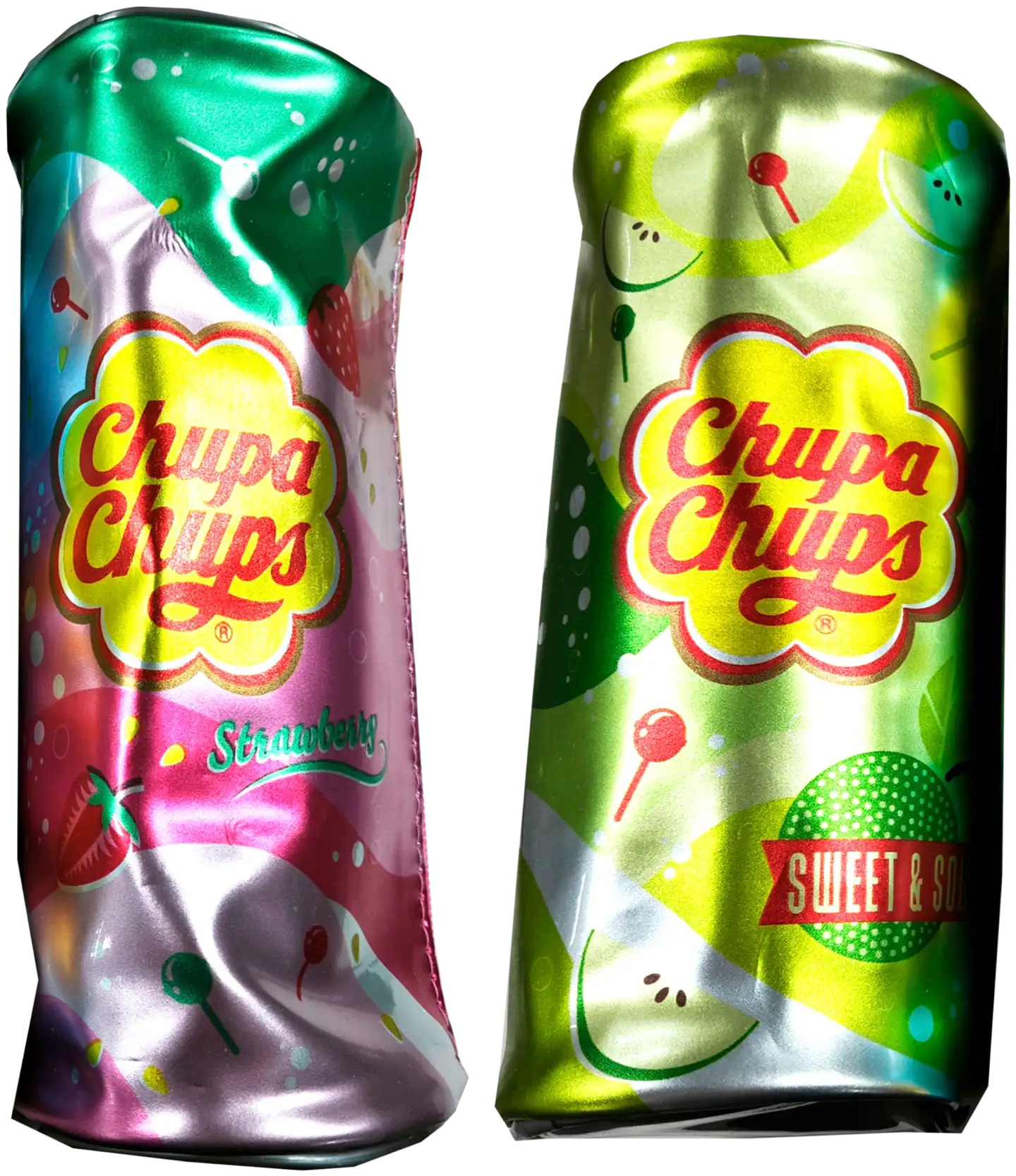 Chupa Chups tölkkipenaali mansikka & sweet sour, erilaisia