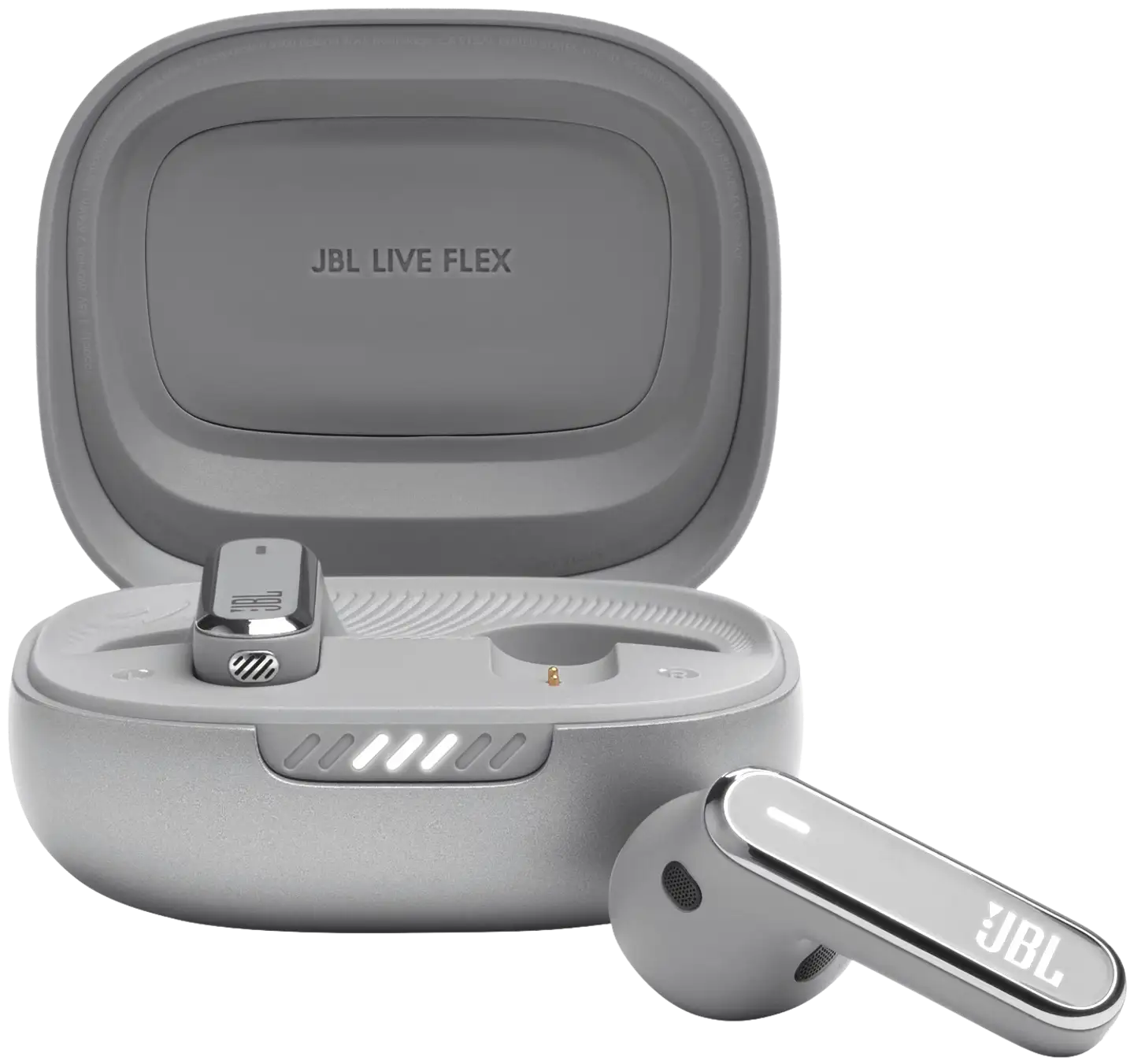 JBL Bluetooth nappikuulokkeet Live Flex hopea - 1