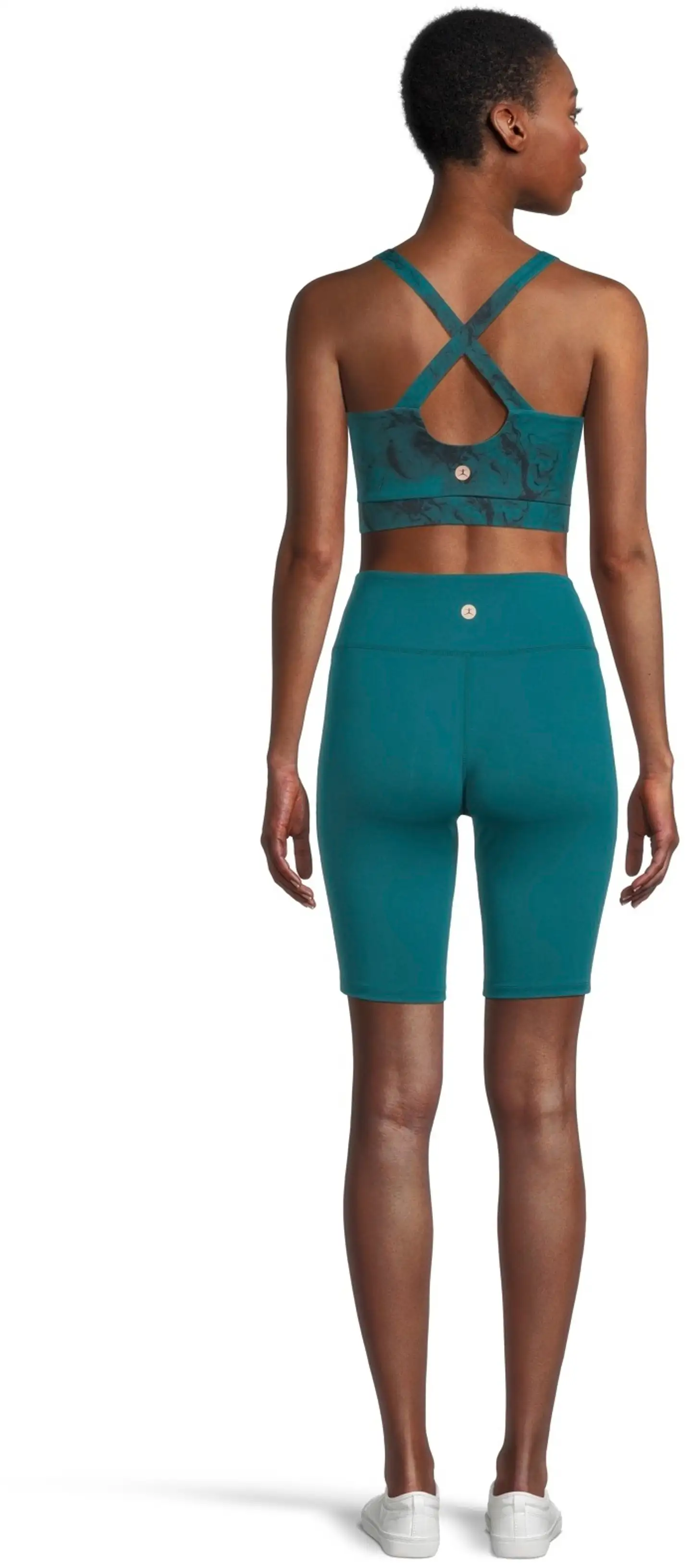 Danskin naisten treenishortsit DPS2608A - Shaded Spruce - 3