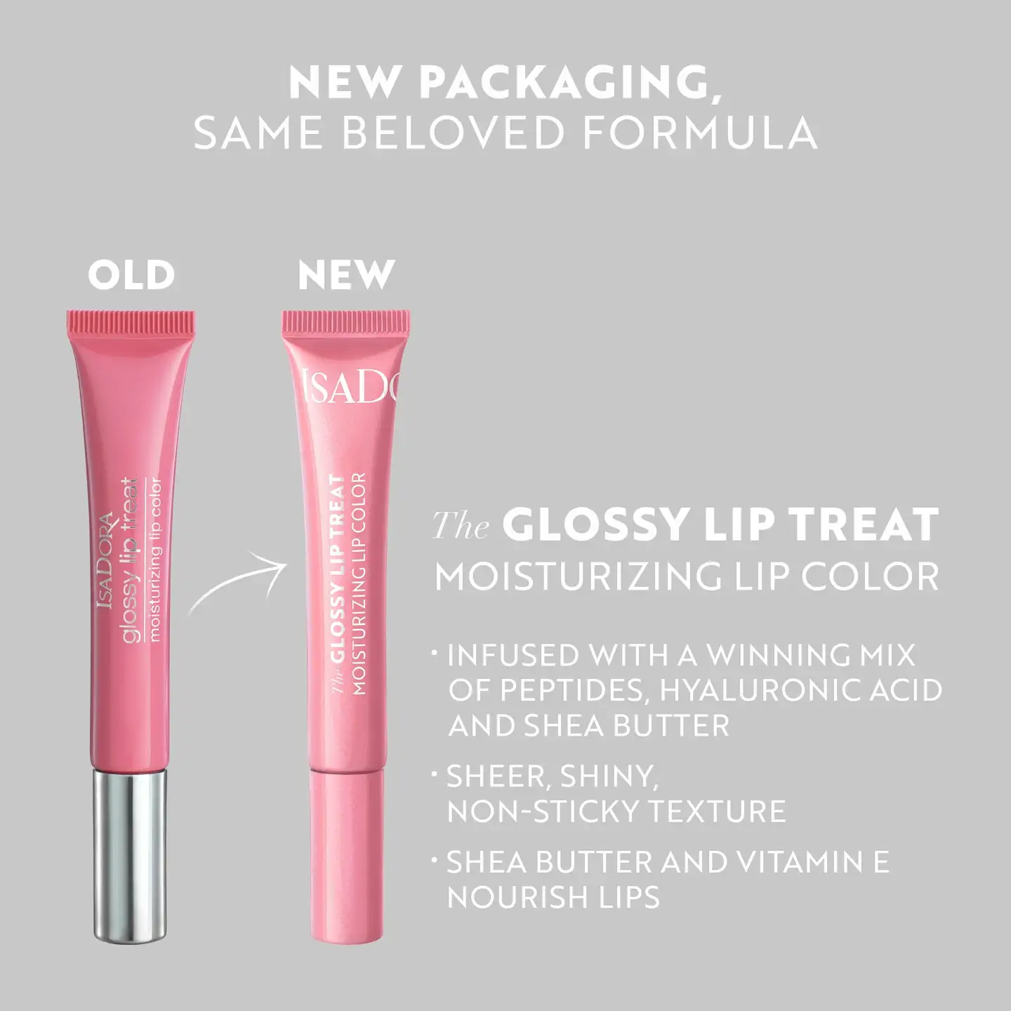 IsaDora The Glossy Lip Treat Moisturizing Lip Color 57 Cream Rose huulikiilto 2,7 ml - 3