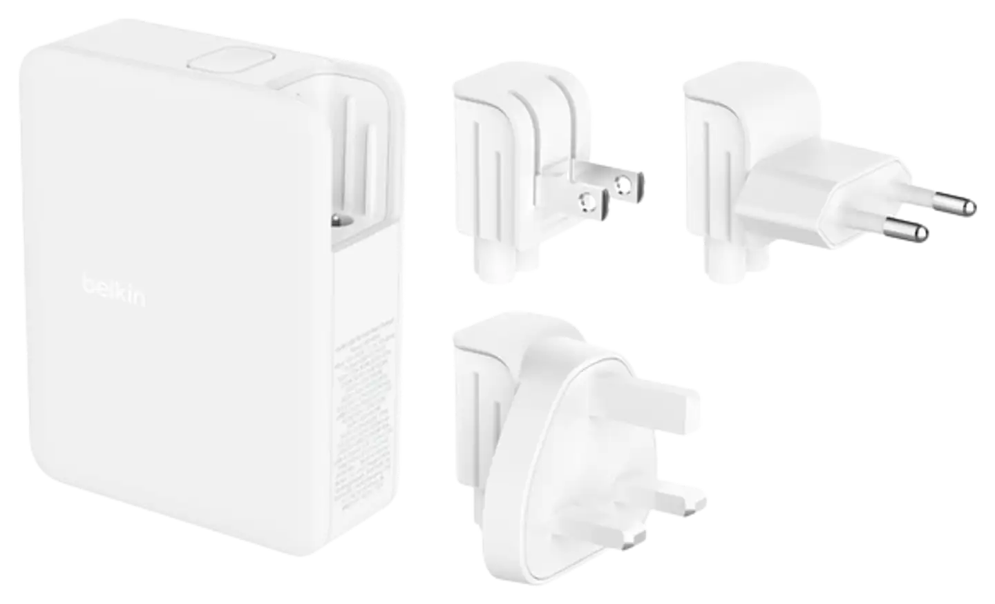 Belkin seinälaturi 140w USB 4-porttia UK, EU, US pistokkeet - 2