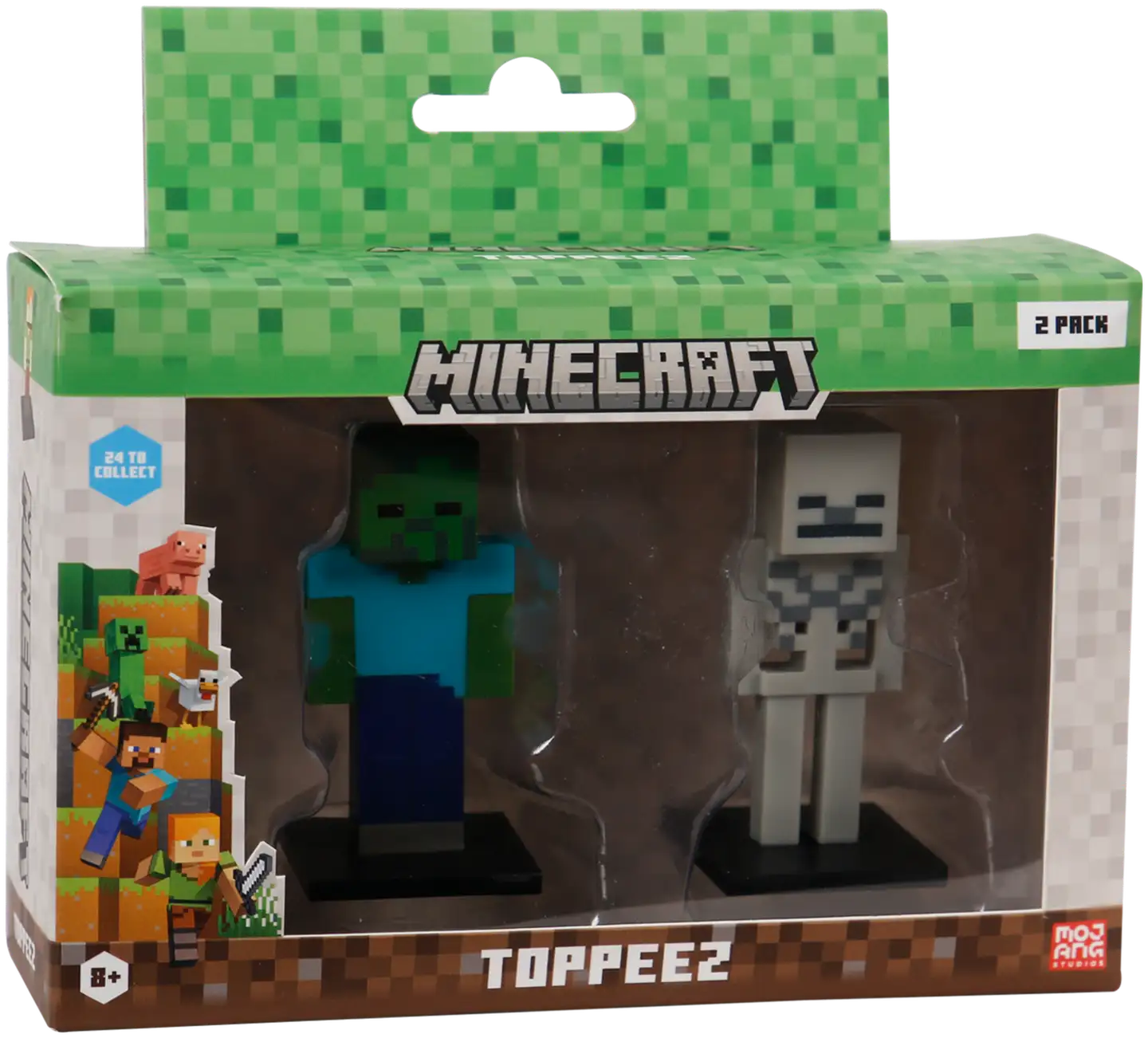 Minecraft hahmo 3D 6 cm 2 kpl, erilaisia - 3