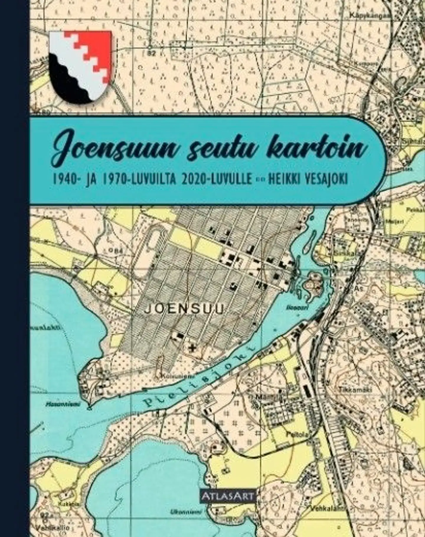 Vesajoki, Joensuun seutu kartoin - 1940- ja 1970-luvuilta 2020-luvulle