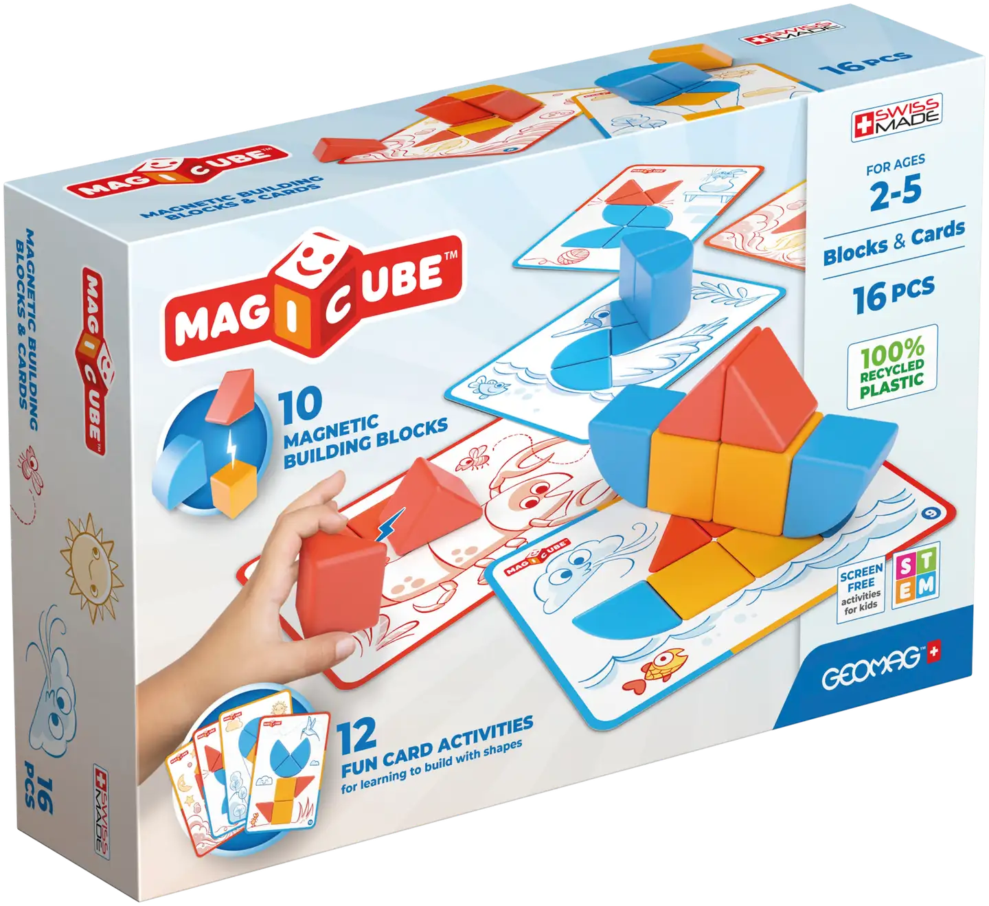 Geomag Magicube Recycled Blocks and Cards 16 - 1