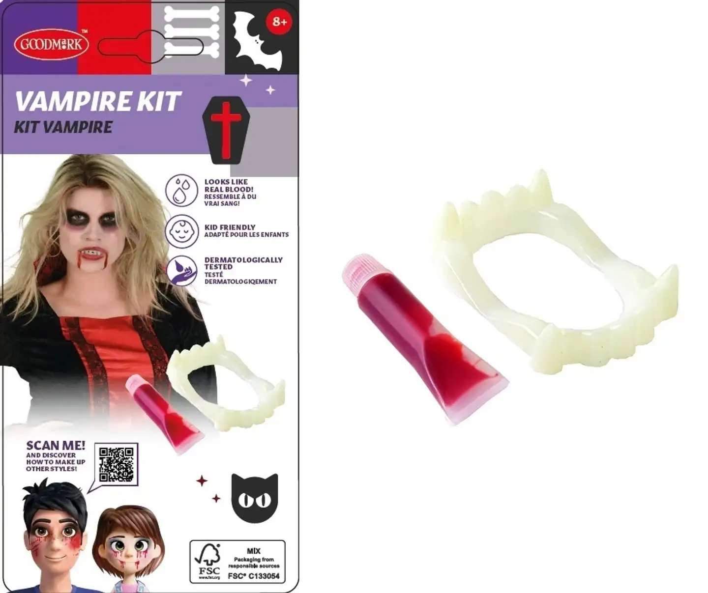 Vampyyrin hampaat ja tekoveri