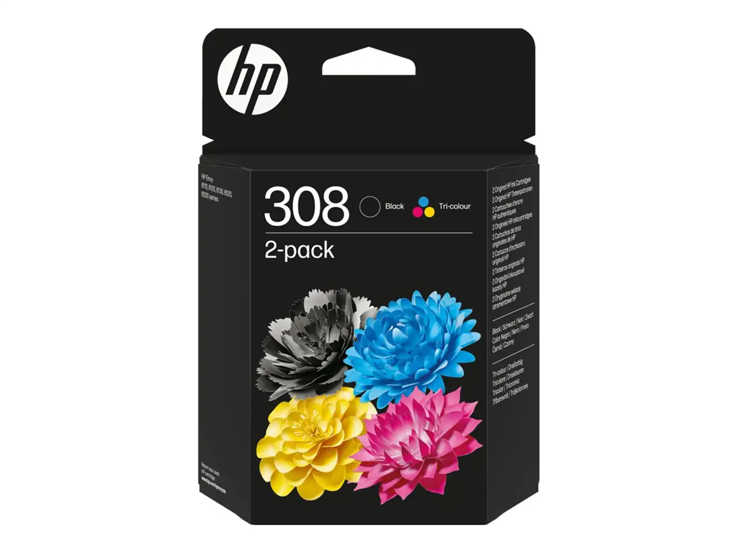 HP mustepatruuna 308 neliväri combo - 12