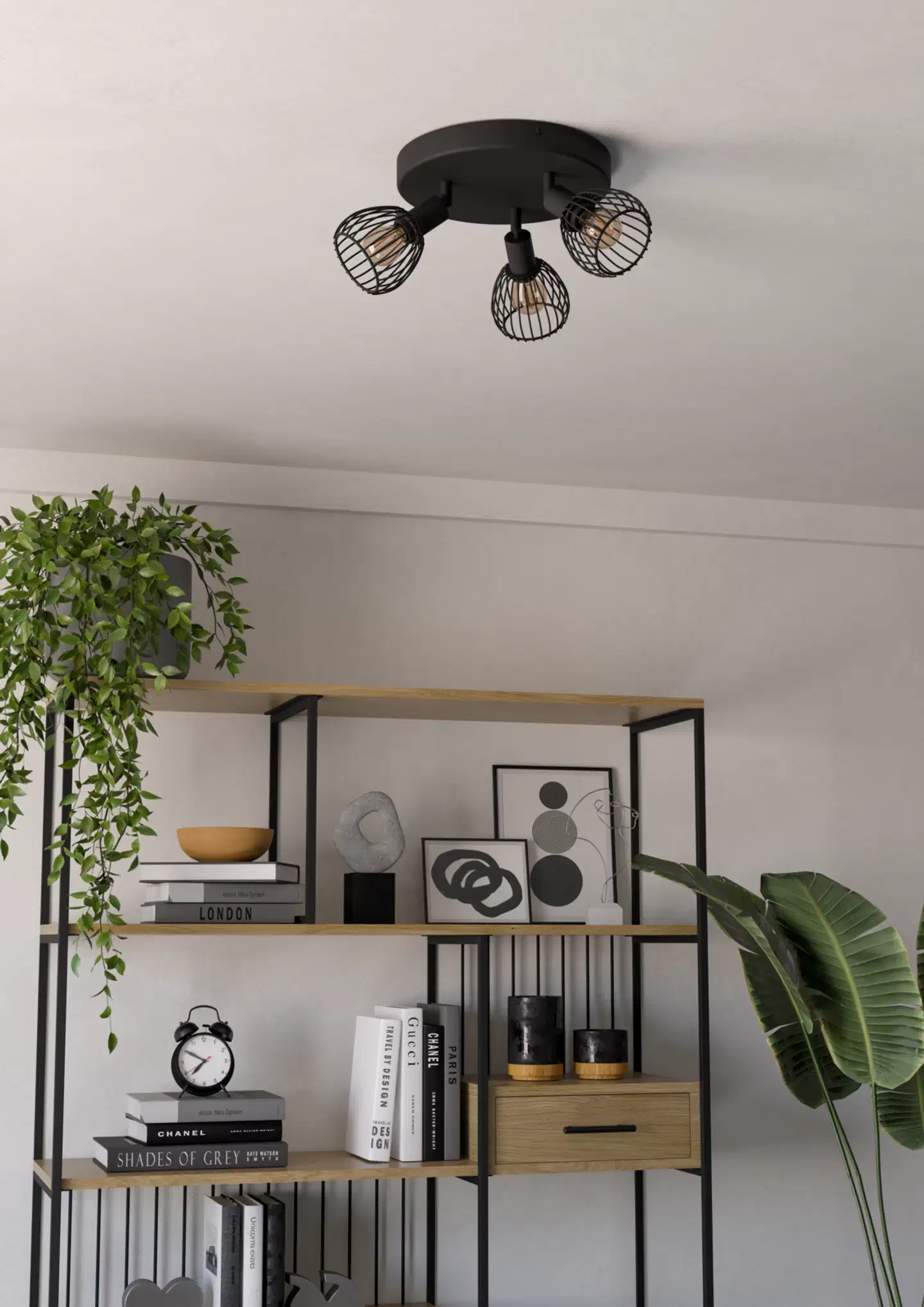 EGLO kattospotti 3-os. Sonnino, E14, musta - 4