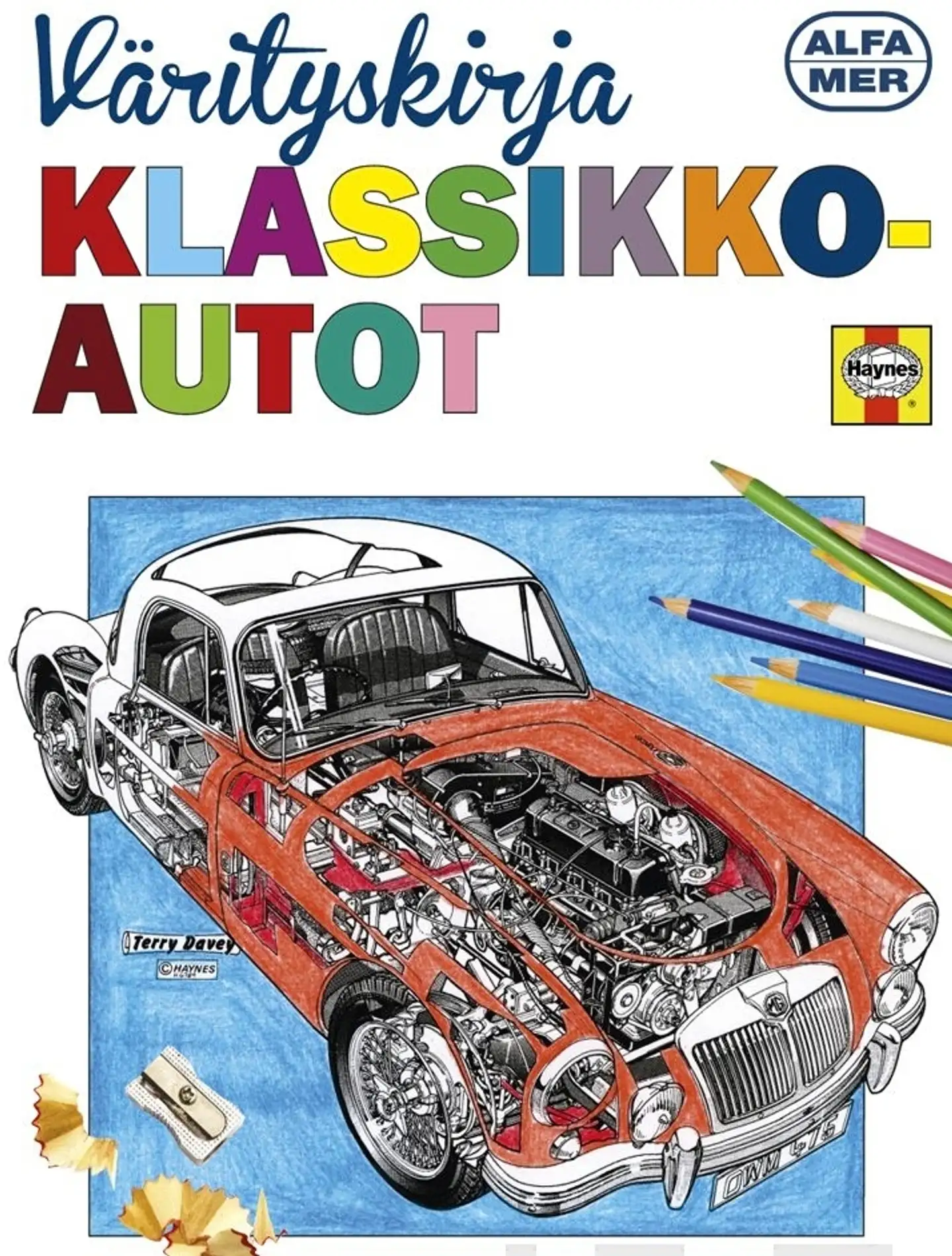 Klassikkoautot - Värityskirja