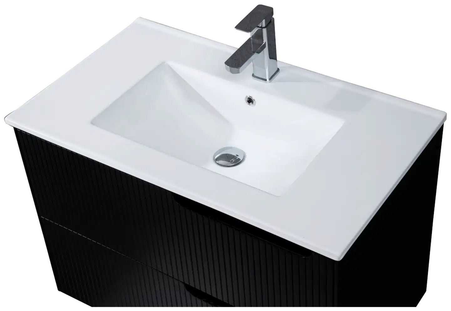 Lykke allaskaappi polar deluxe 80x46x55cm, musta - 3