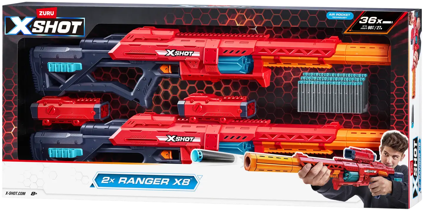 X-Shot Excel-Combo Pack Ranger X8 2-pack - 3