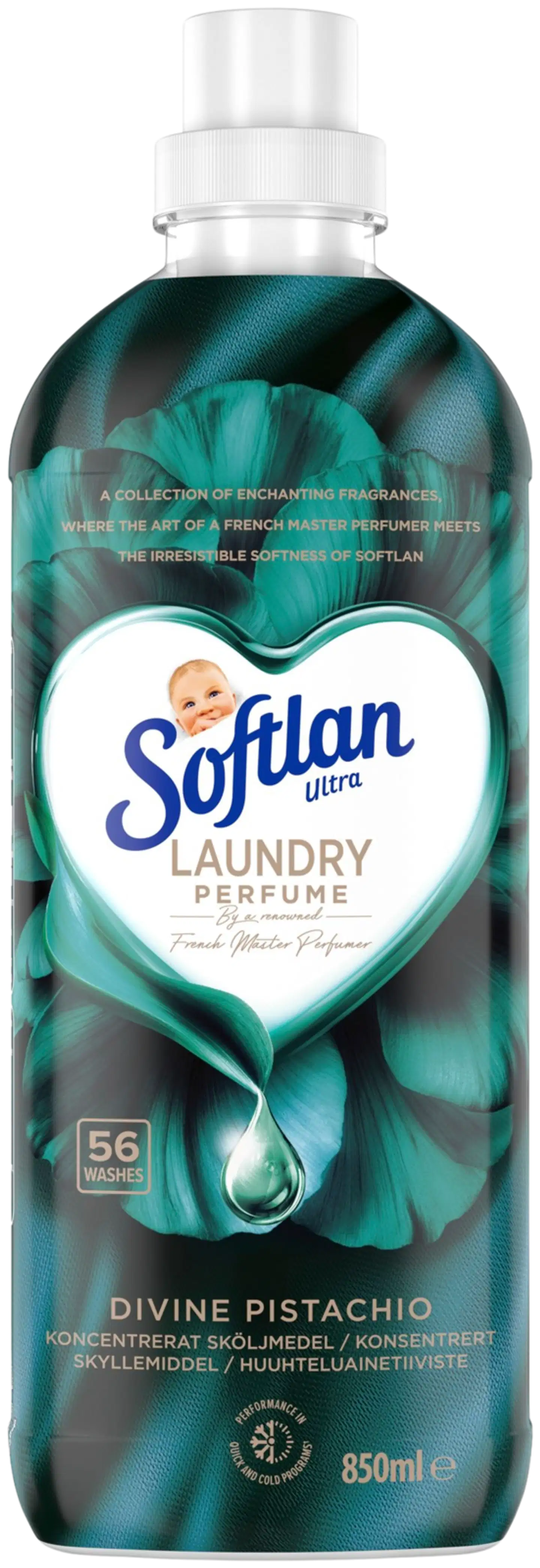 Softlan Laundry perfume Divine Pistachio huuhteluaine 850ml
