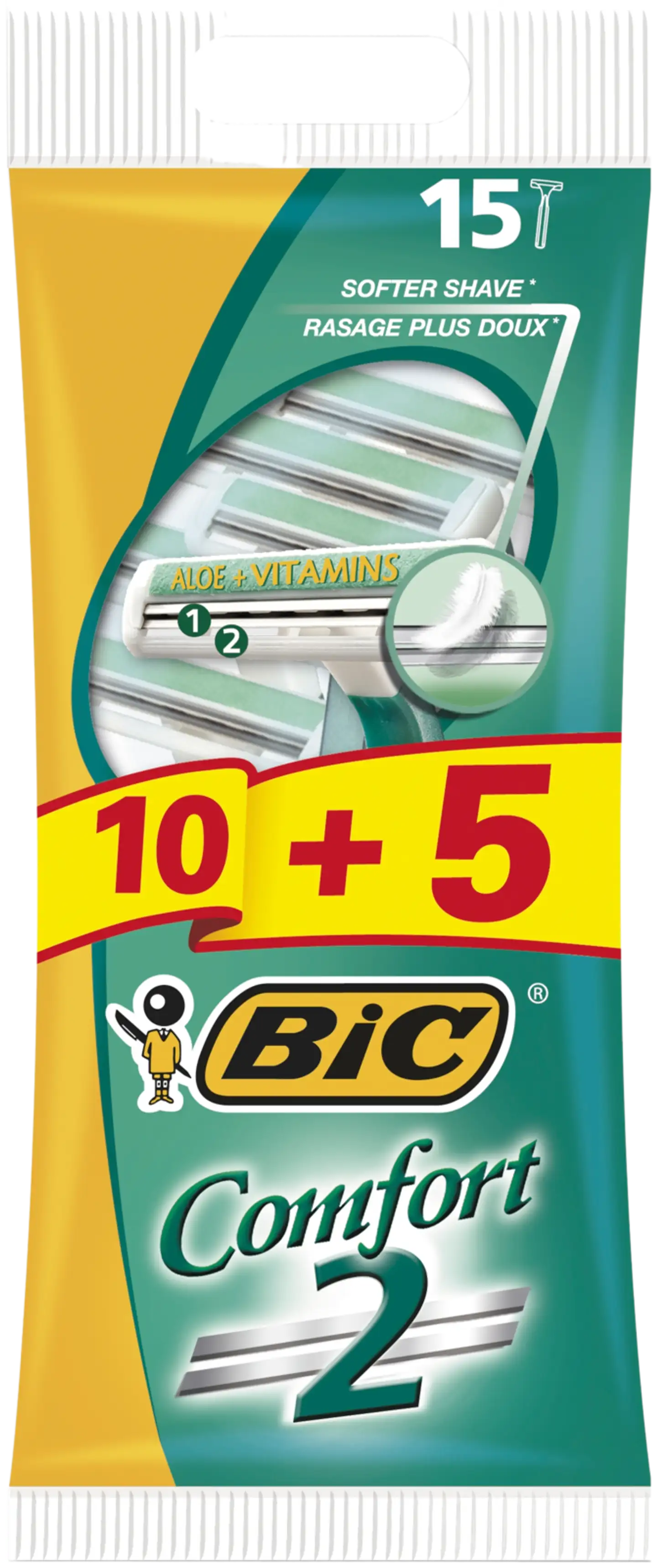 BIC varsiterä Comfort 2 10+5-pack