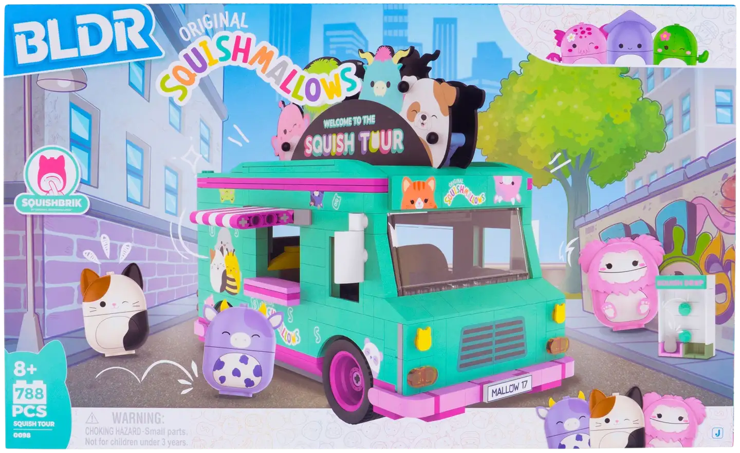 BLDR Squishmallows Iso rakentelusetti matkailuauto - 3