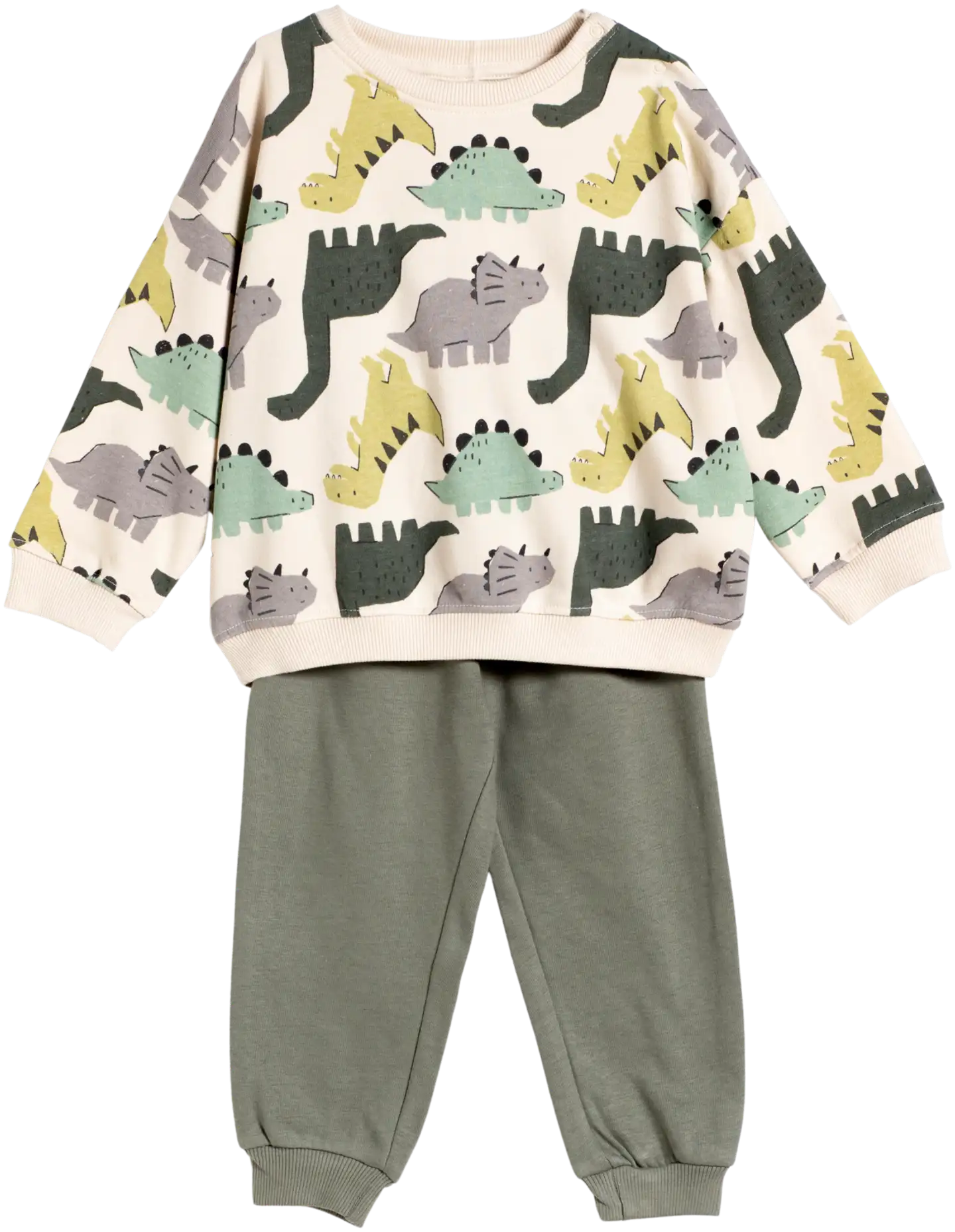 TEX BABY vauvojen collegesetti Dino I274193 - ECRU 2 - 1