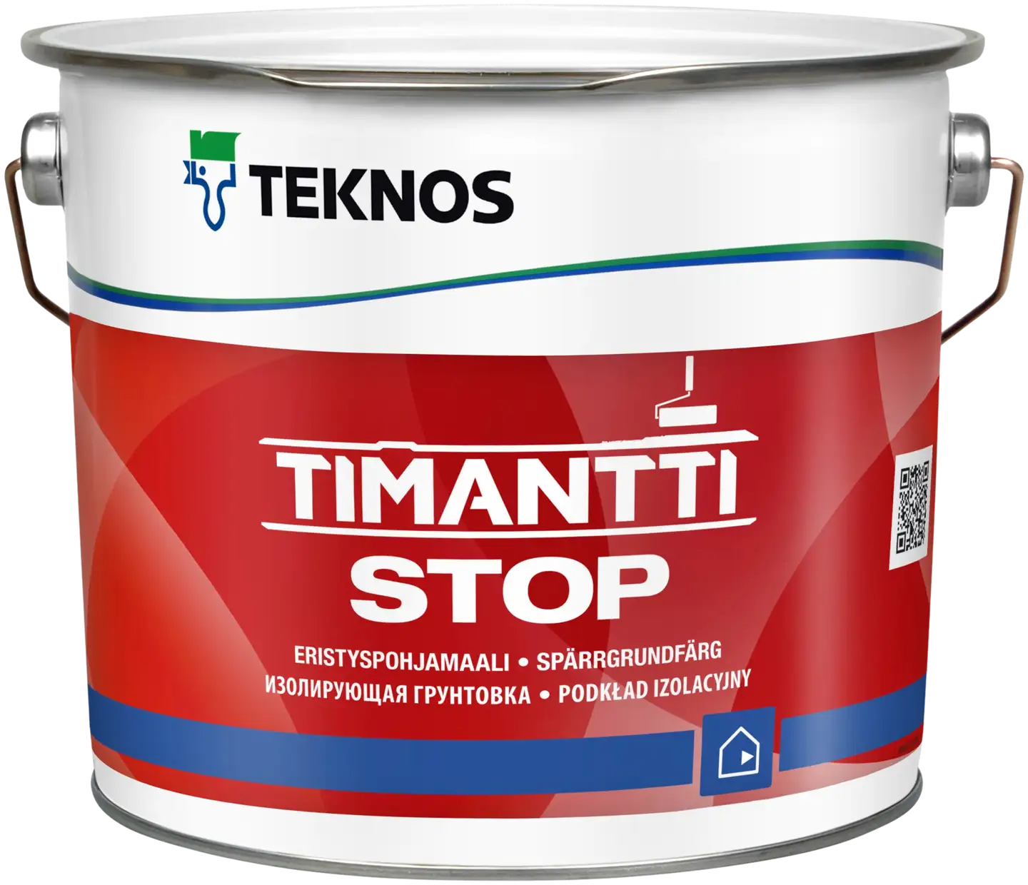 Teknos Timantti Stop eristyspohjamaali  2,7l valkoinen