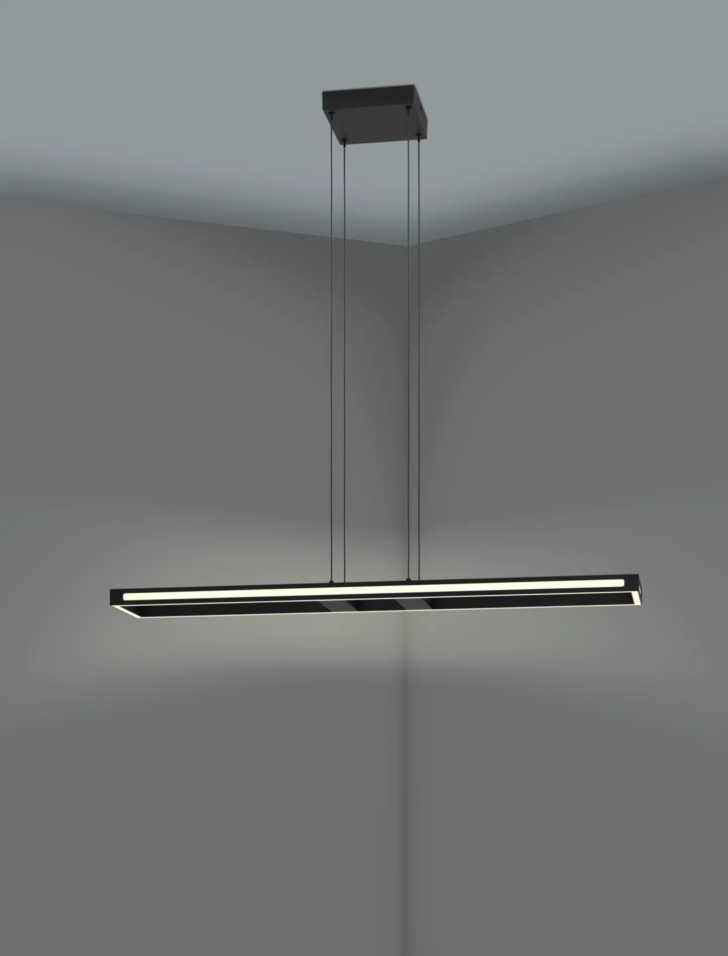 EGLO riippuvalaisin conncect.z Salvilanas-z LED 33W 116x20 cm musta/valkoinen - 5