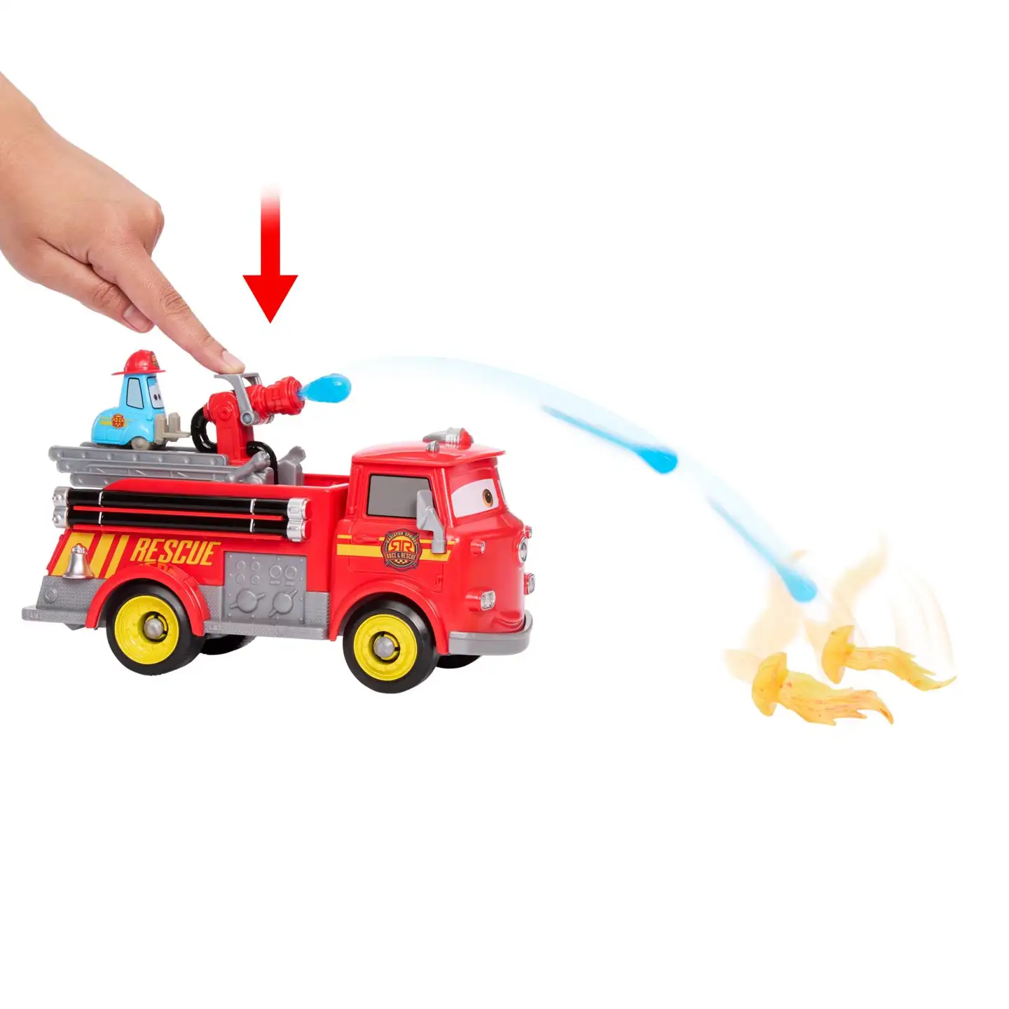 Cars Radiator Springs Race & Rescue Fire Fighting Red & Guido - 5