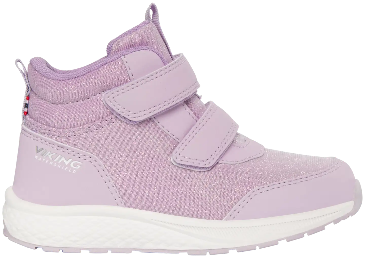 Viking lasten vedenpitävä ulkoilukenkä Bouncy Glitter - Lilac - 1