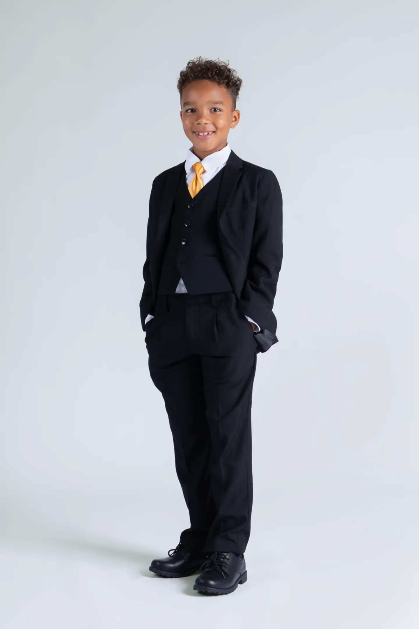 House nuorten suorat housut 236H391643 - MUSTA - 6