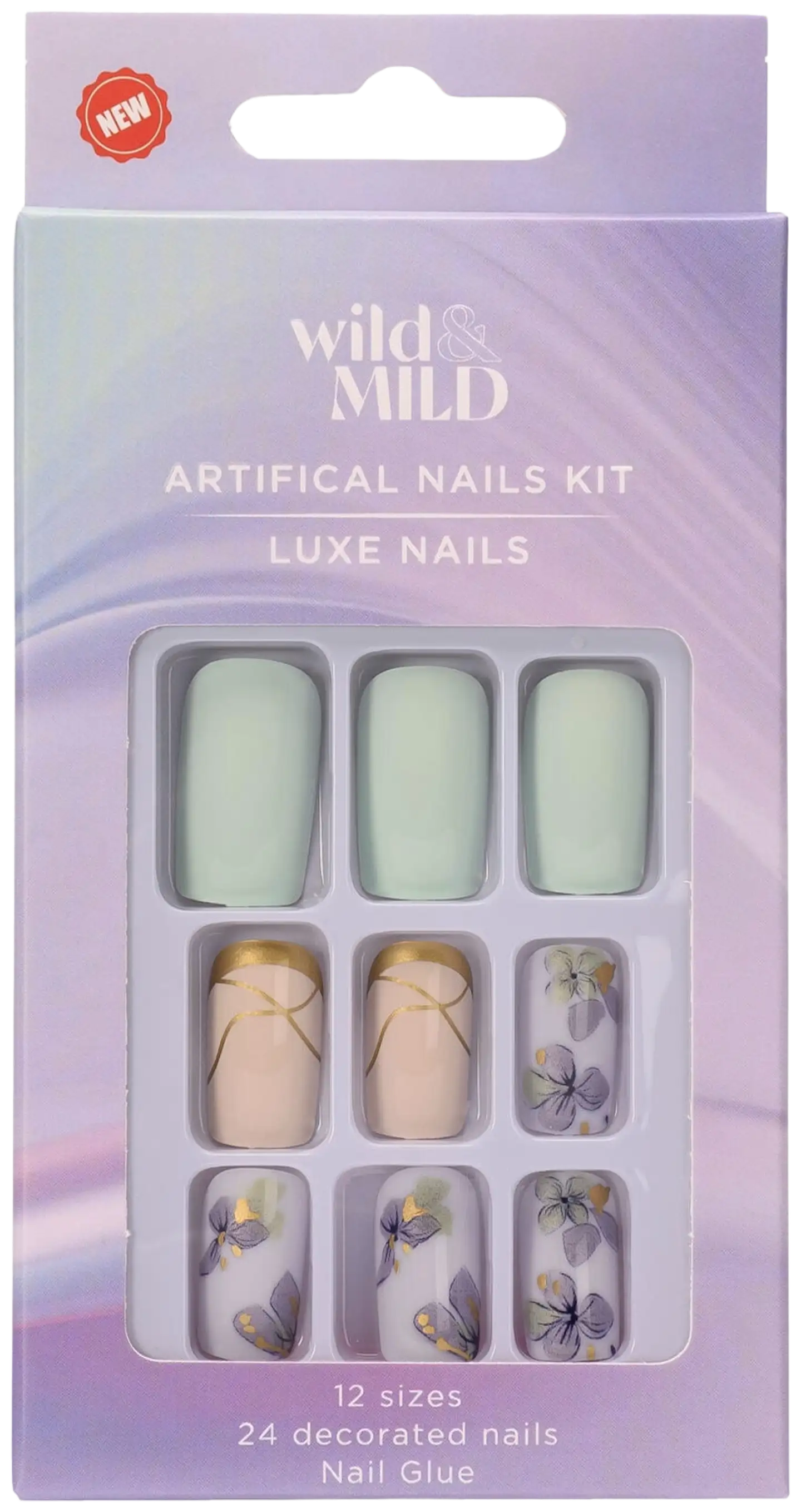 WM086 Eden Blossom Artificial Nails Wild&Mild N24