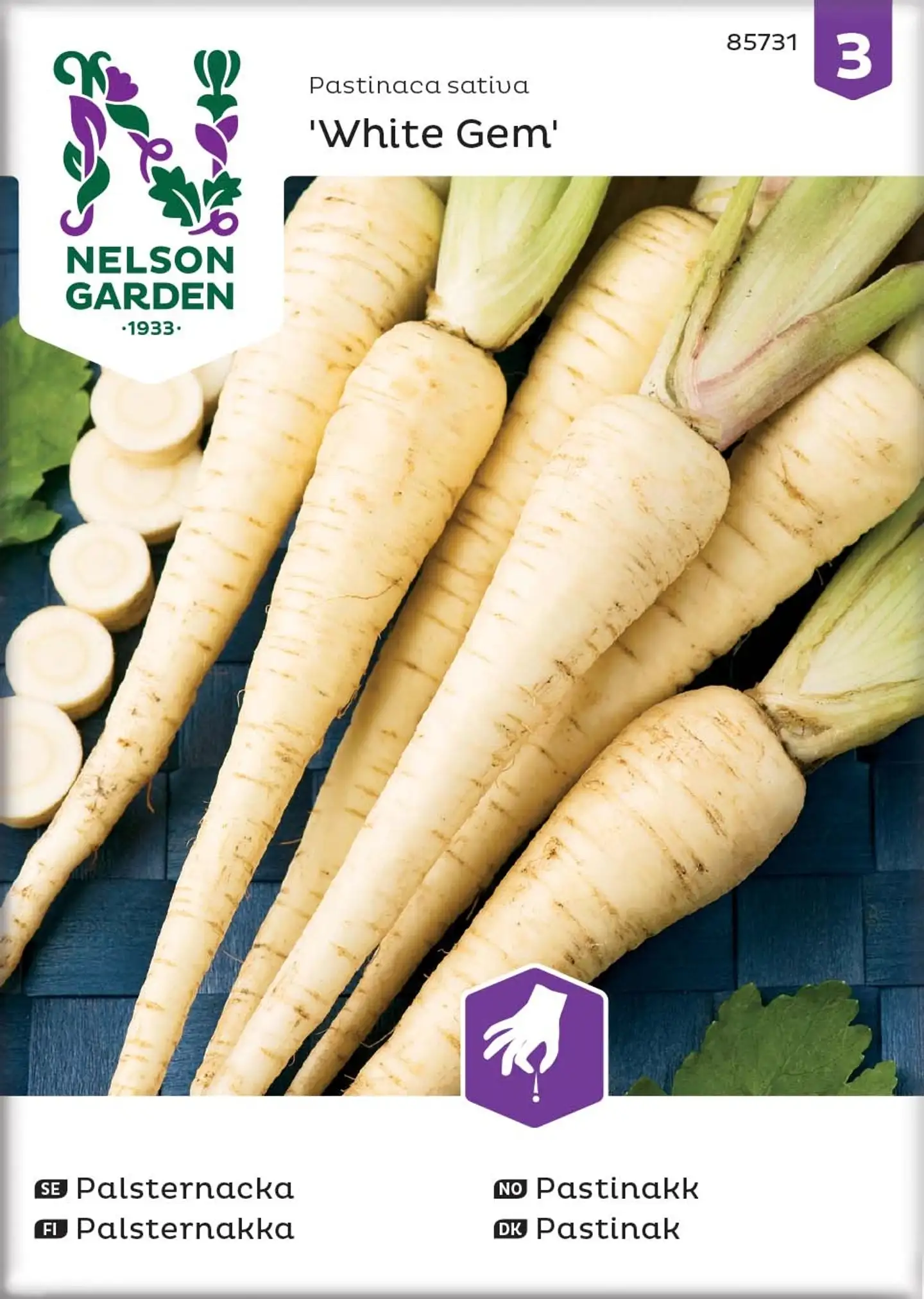 Nelson Garden Siemen Palsternakka, White Gem