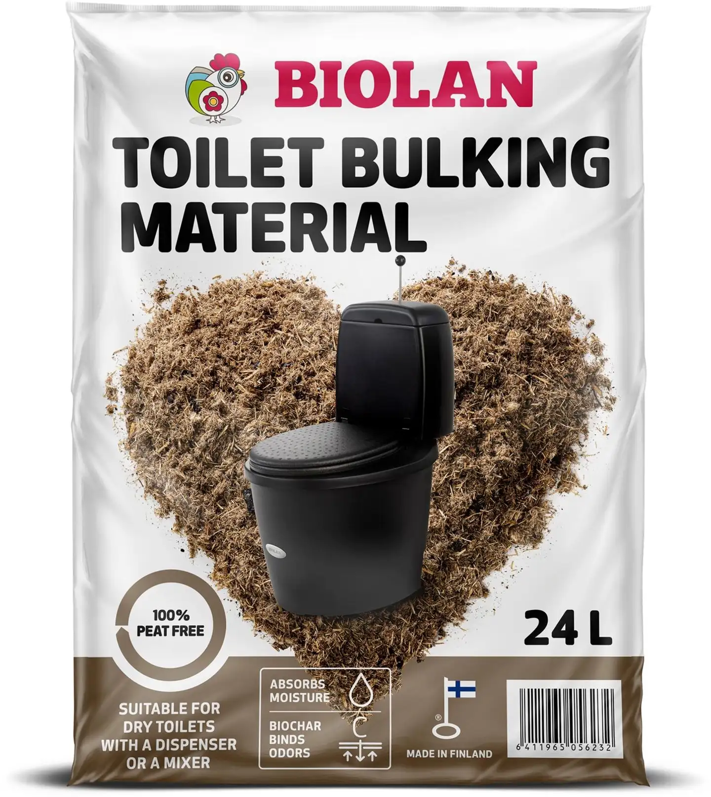 Biolan käymäläkuivike 24L turpeeton