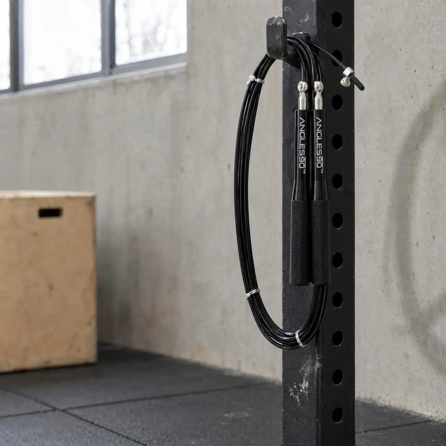 Angles90 A90 Jump Rope nopea hyppynaru, alumiinikahvat, 3 m, musta - 3