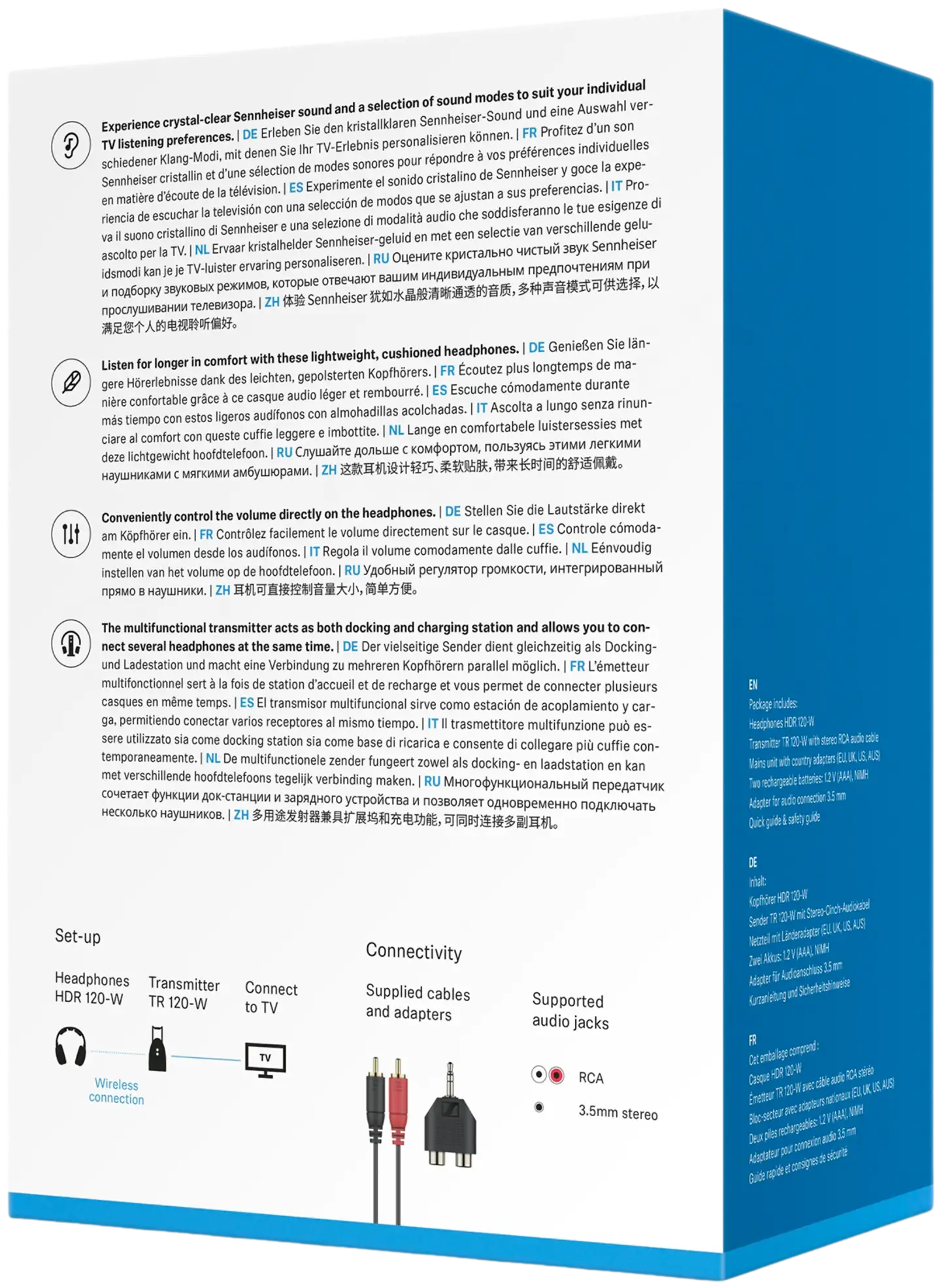 Sennheiser langattomat TV-kuulokkeet RS 120-W - 9