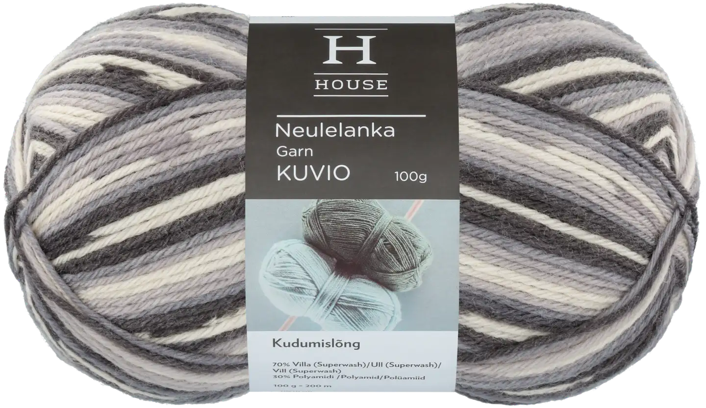 House lanka villasekoite Kuvio 100 g Gray/white 82164 - 1