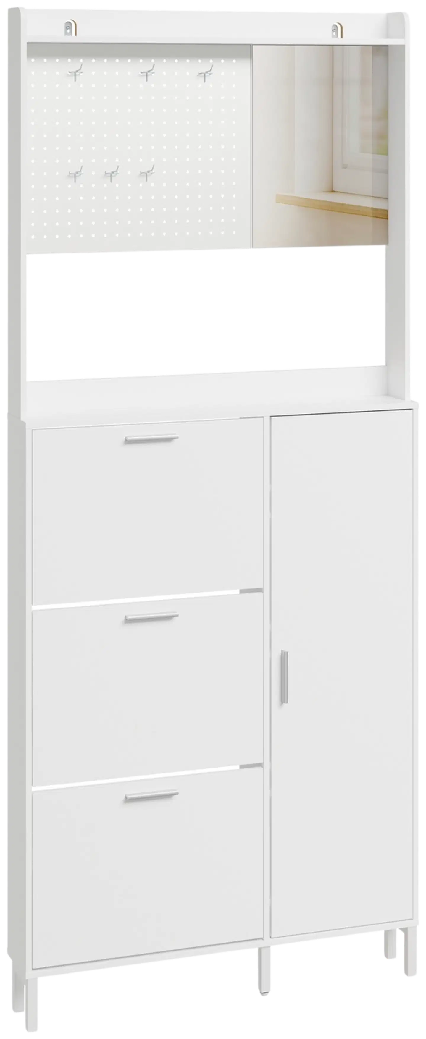 SoBuy kenkäkaappi valkoinen FSR233-W - 1