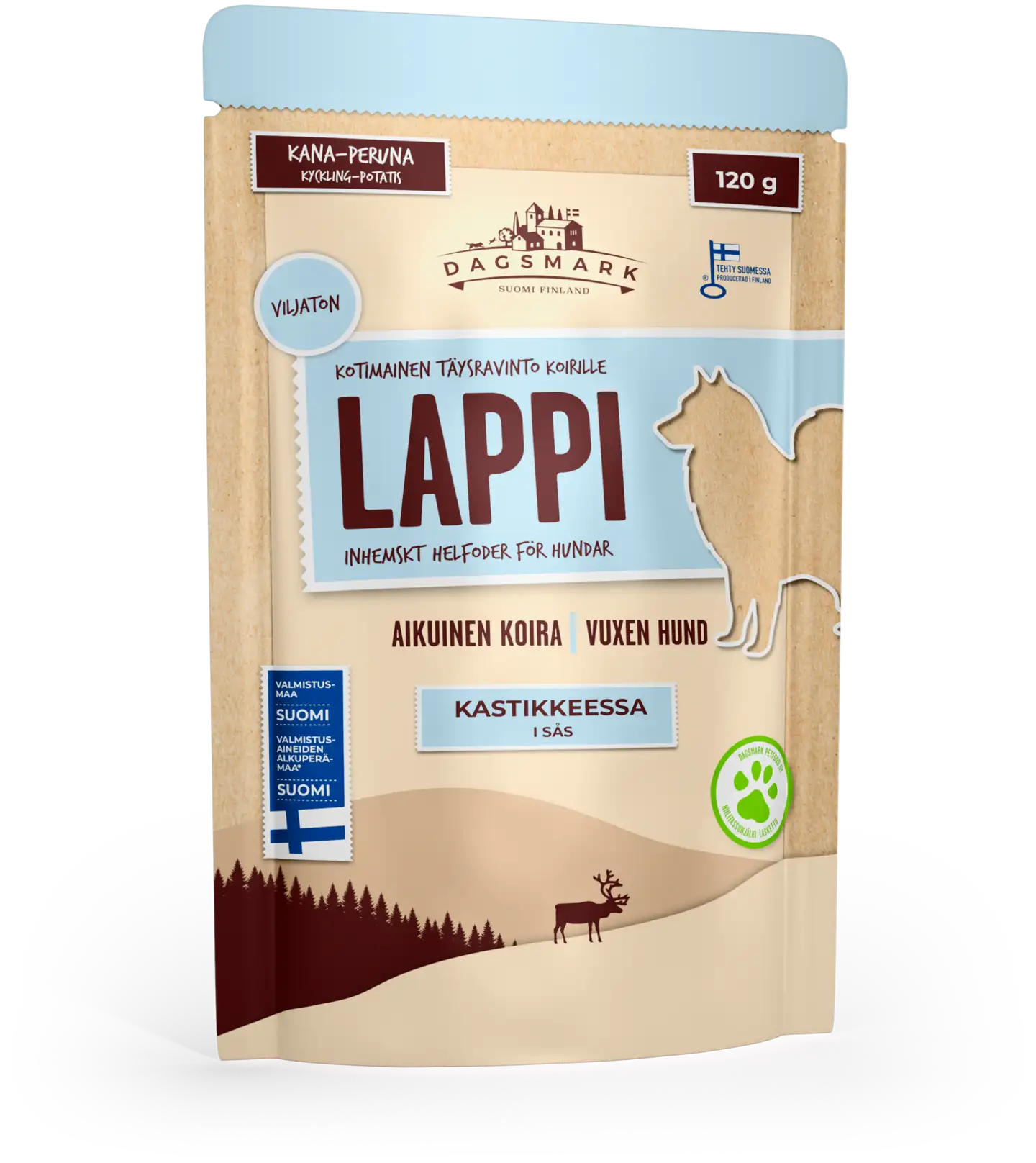 Dagsmark Petfood LAPPI kana-peruna kastikkeessa 120 g