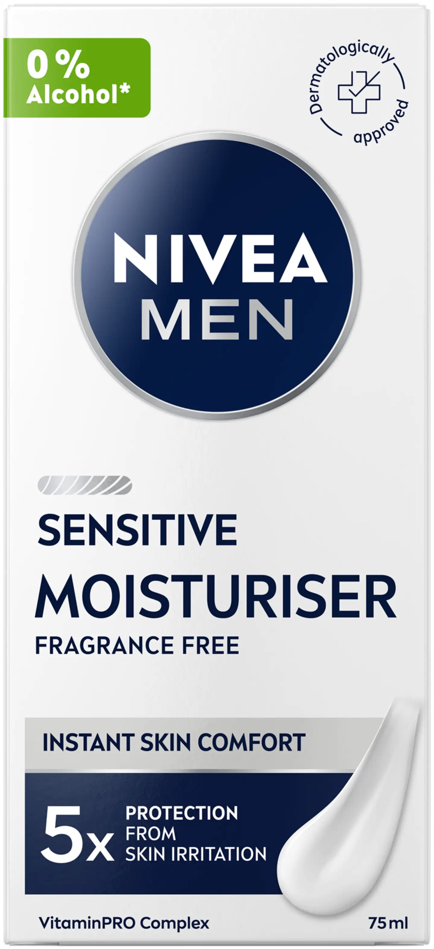 NIVEA MEN 75ml Sensitive Moisturiser -kasvovoide