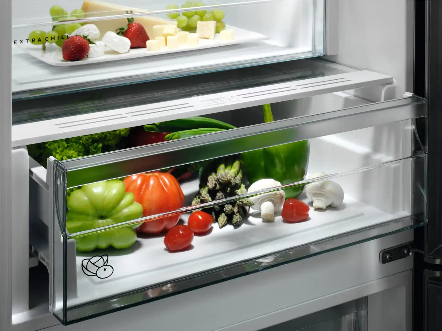 AEG jääkaappipakastin RCB632E9MU, korkeus 186 cm, teräs - 2