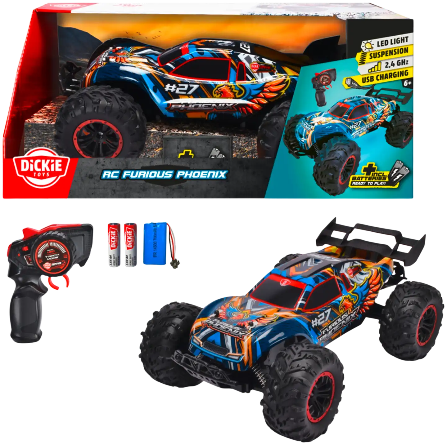 Dickie Toys RC auto Furious Phoenix, RTR, 2,4 GHz - 1